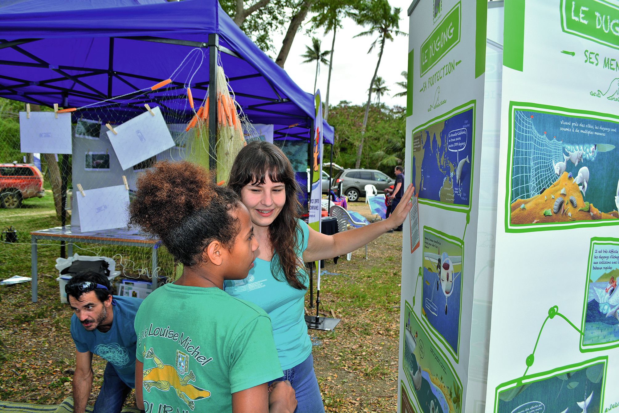 La jeunesse a répondu présent à ce rendez-vous. Elle s’est intéressée notamment  à la protection des dugongs, qui sont soumis à de multiples menaces.