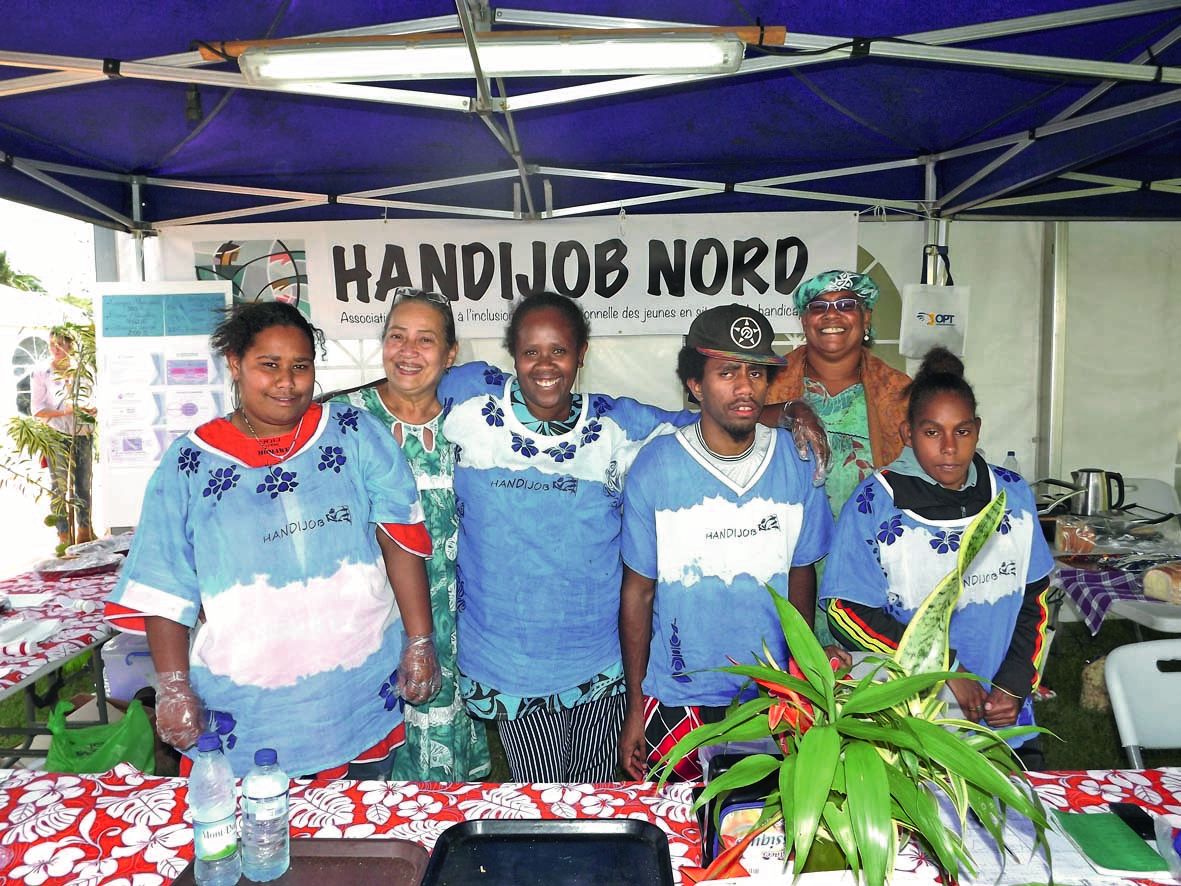 L’association Handijob Nord était également présente sur le site, avec beaucoup de bonne humeur.