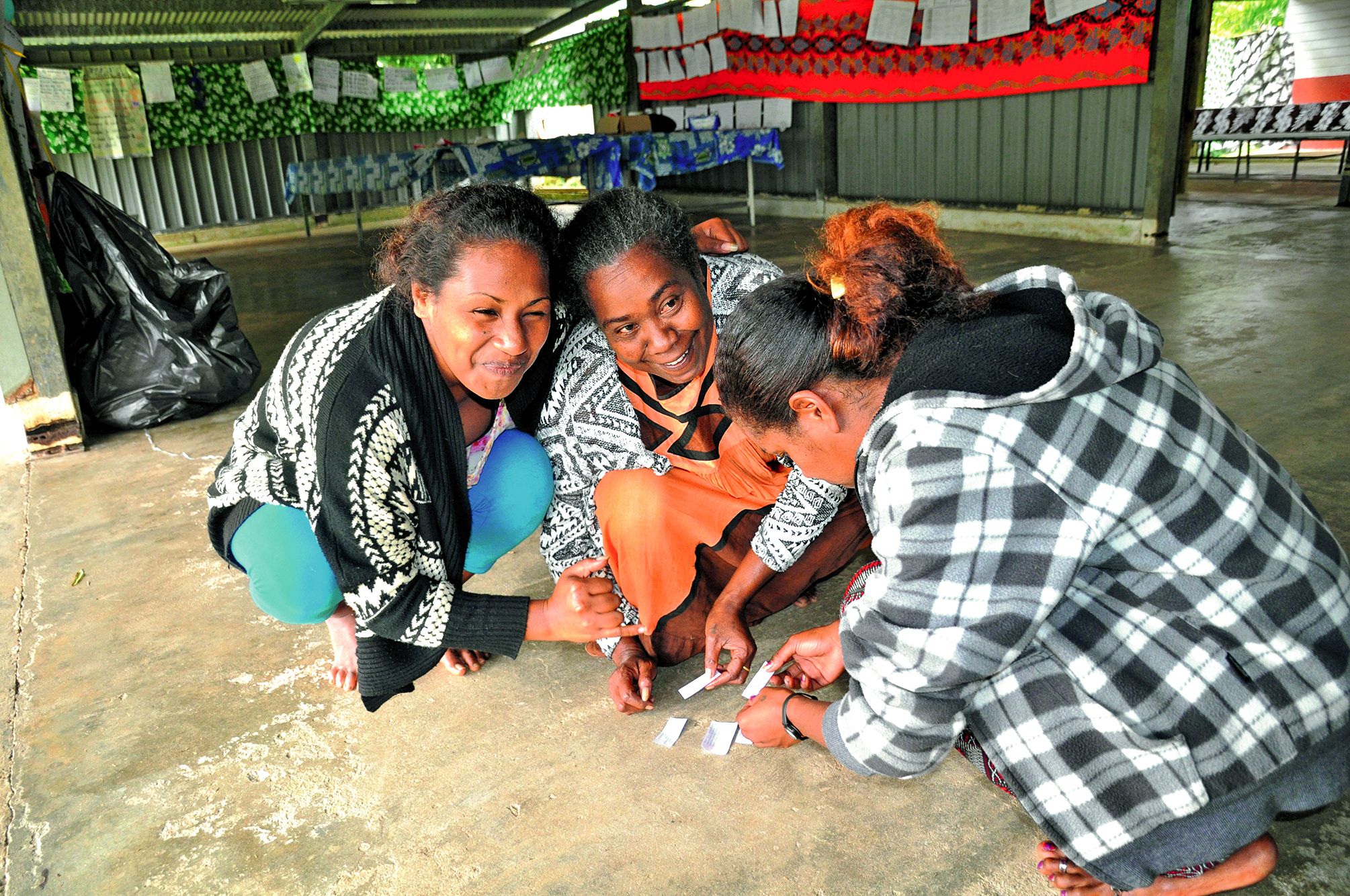 Exercice en petits groupes où chaque définition doit retrouver l’une des missions de l’animateur.