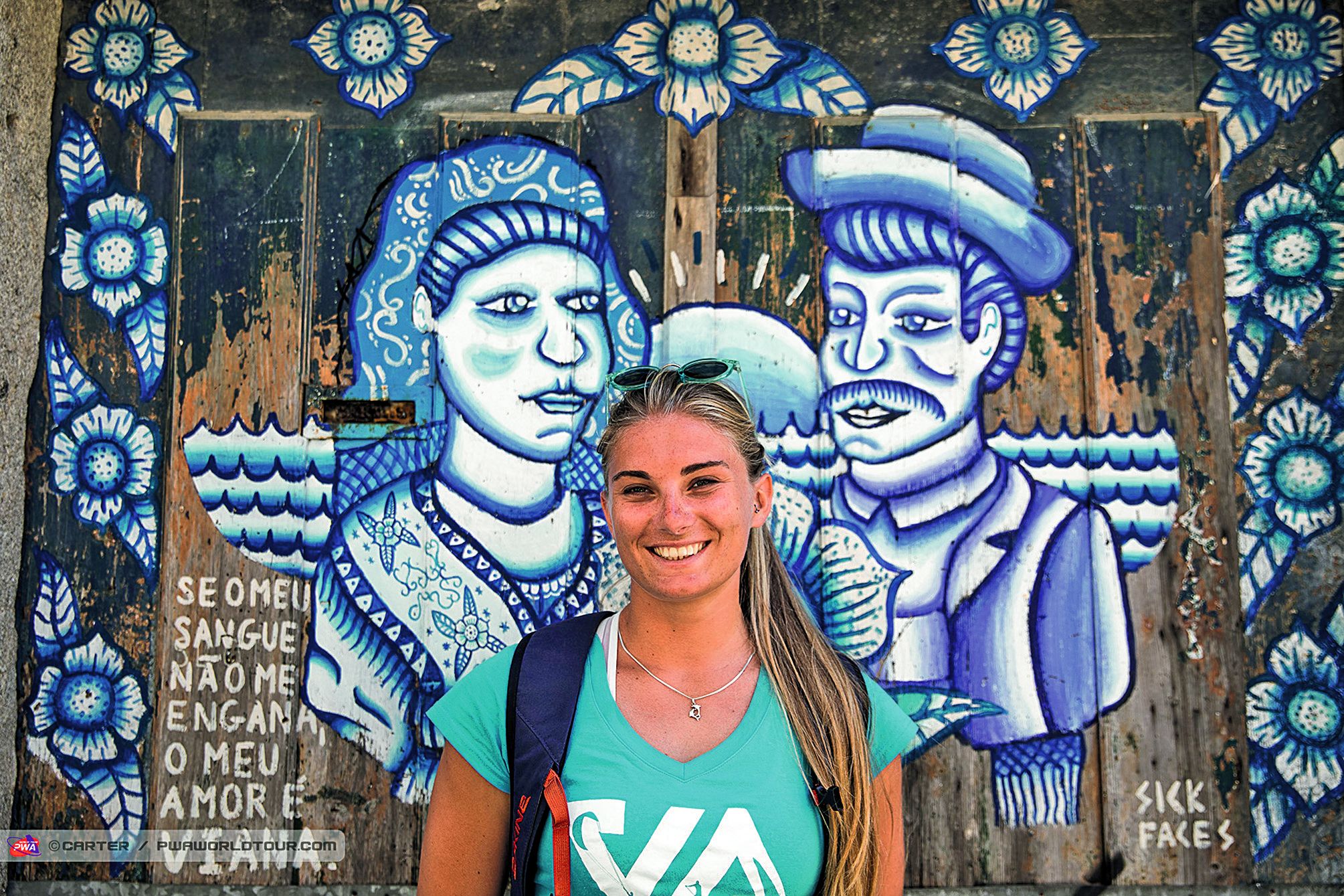 Océane Lescadieu a grandi à Poé : son spot favori pour pratiquer la planche à voile.Crédit photo Carte/PWA World tour