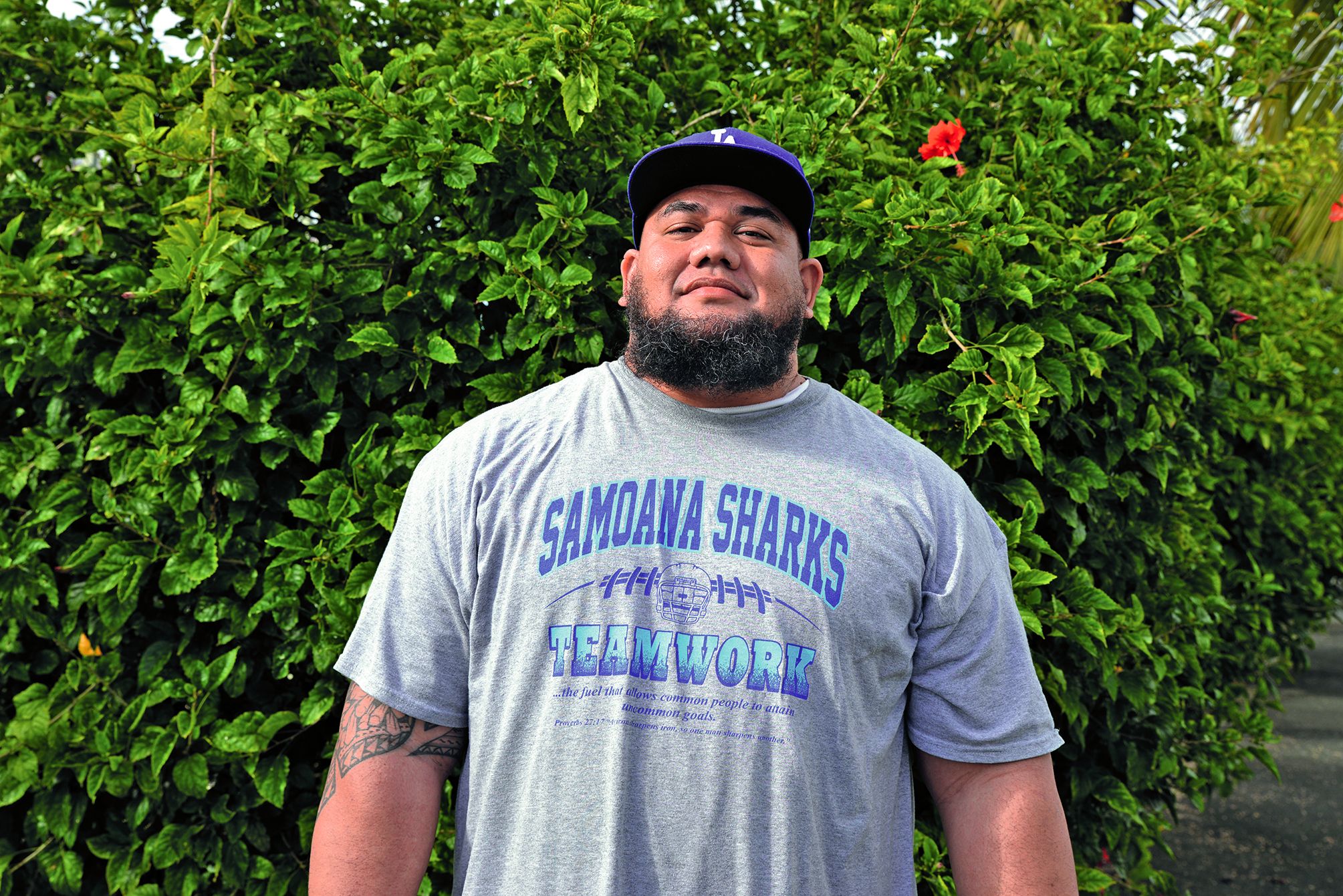 « Ces formations sont une super opportunité pour parler de sport  et ça donne envie de s’entraîner avec les Calédoniens », dit Barry Patane, coach de football américain aux Samoa américaines. 