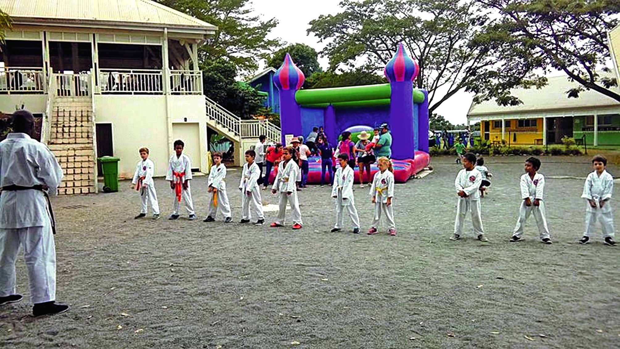 Le club a fait une démonstration à la kermesse de l’école Léonie-Avril.