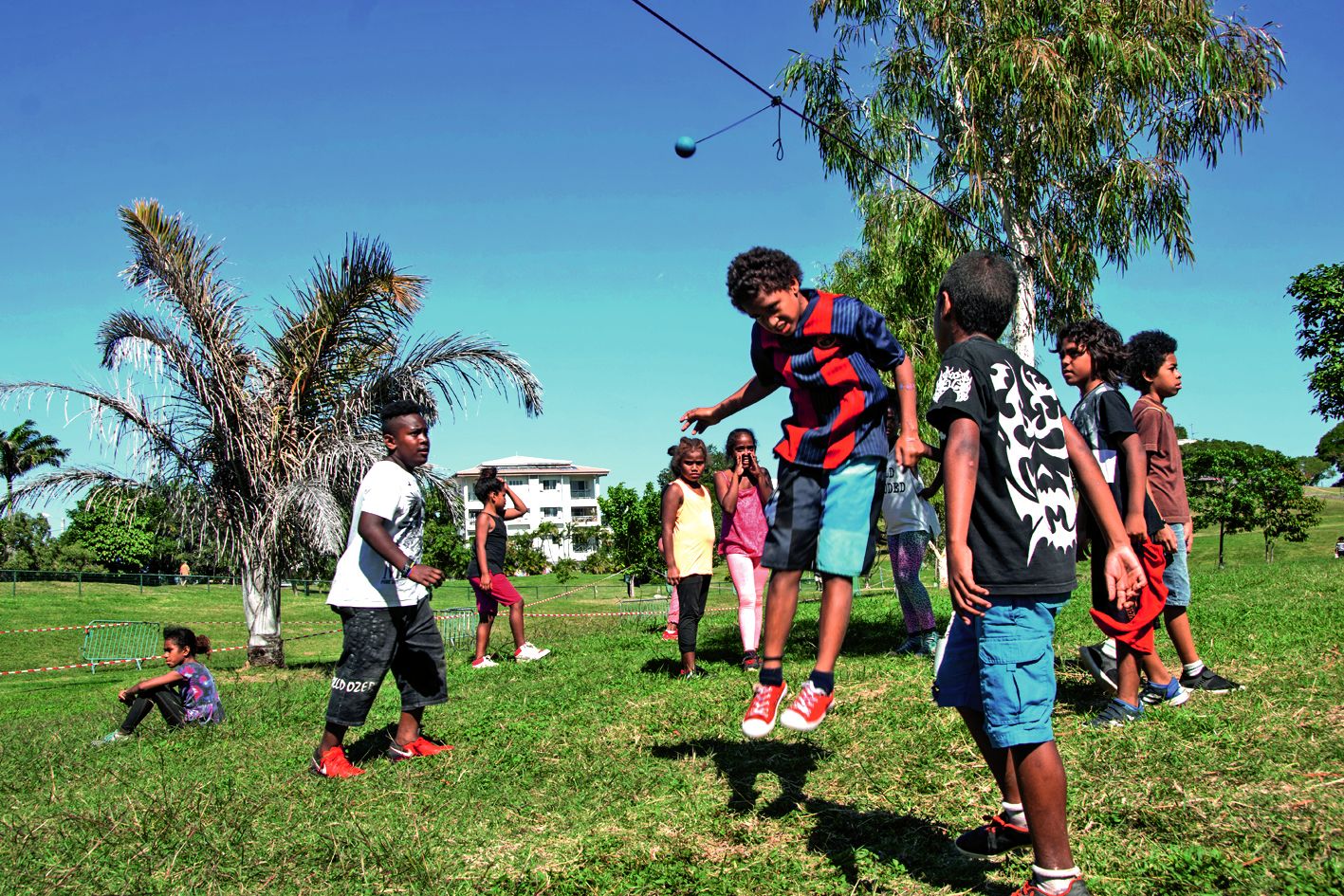 Les exercices de motricité avaient eux aussi leur place. Garçons et filles ont ainsi pu progresser tout en s’amusant.