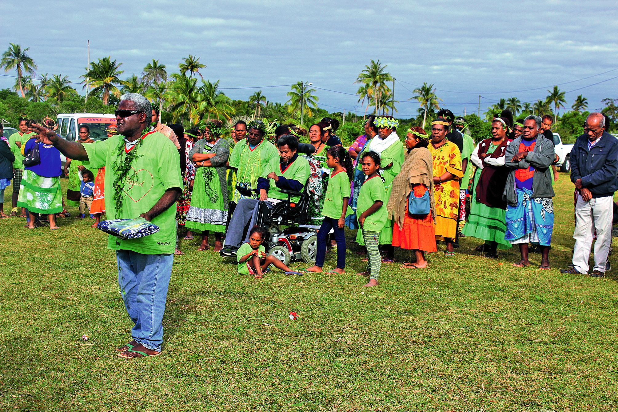 L’arrivée des tontons a fait danser le site du mariage le samedi après-midi.