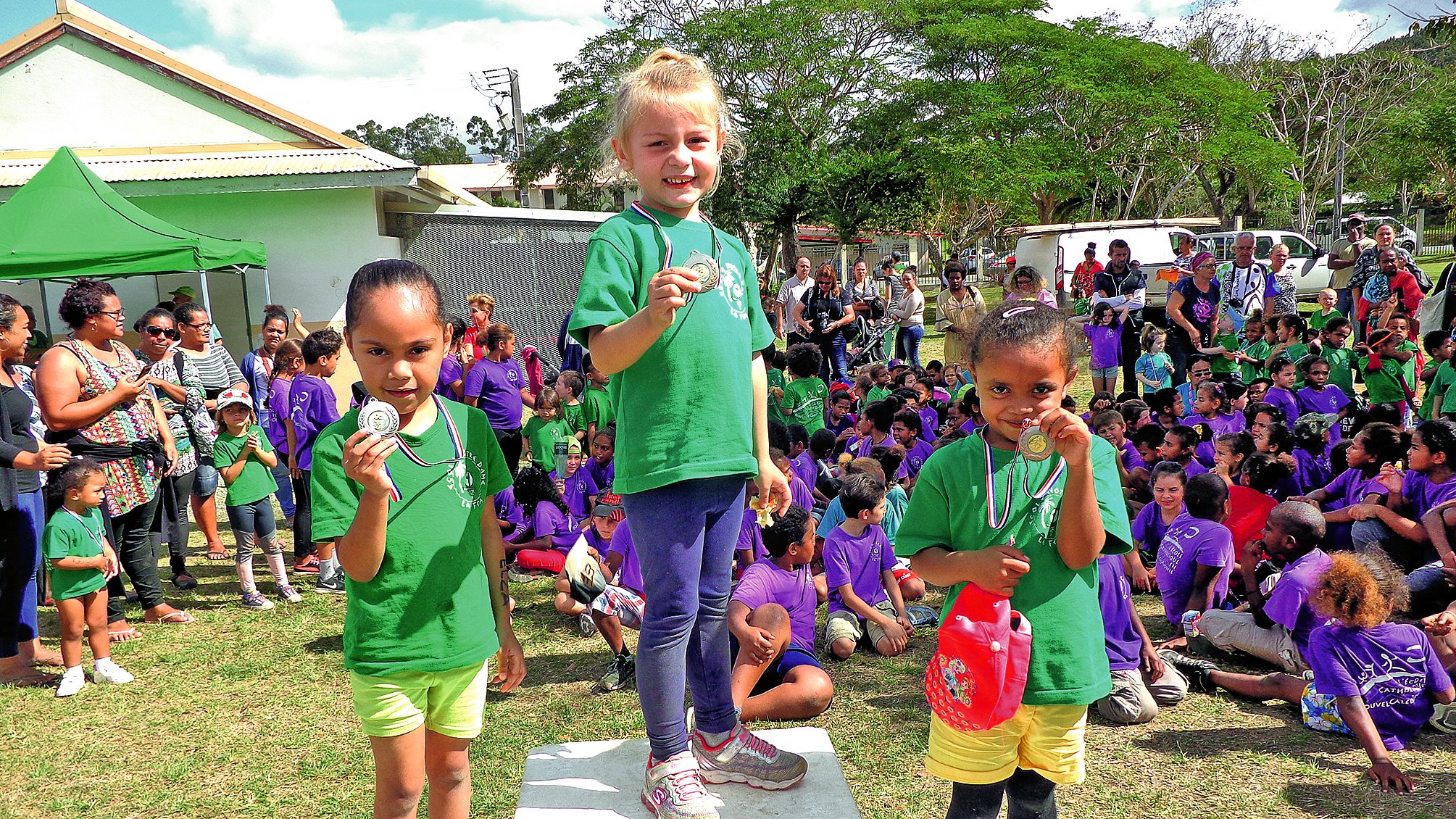 « Cette course, sous forme de cross pour tous, a marqué la fin du cycle d’endurance », a expliqué Marielle Keletaona, la directrice. Les trois premiers ont reçu une médaille.