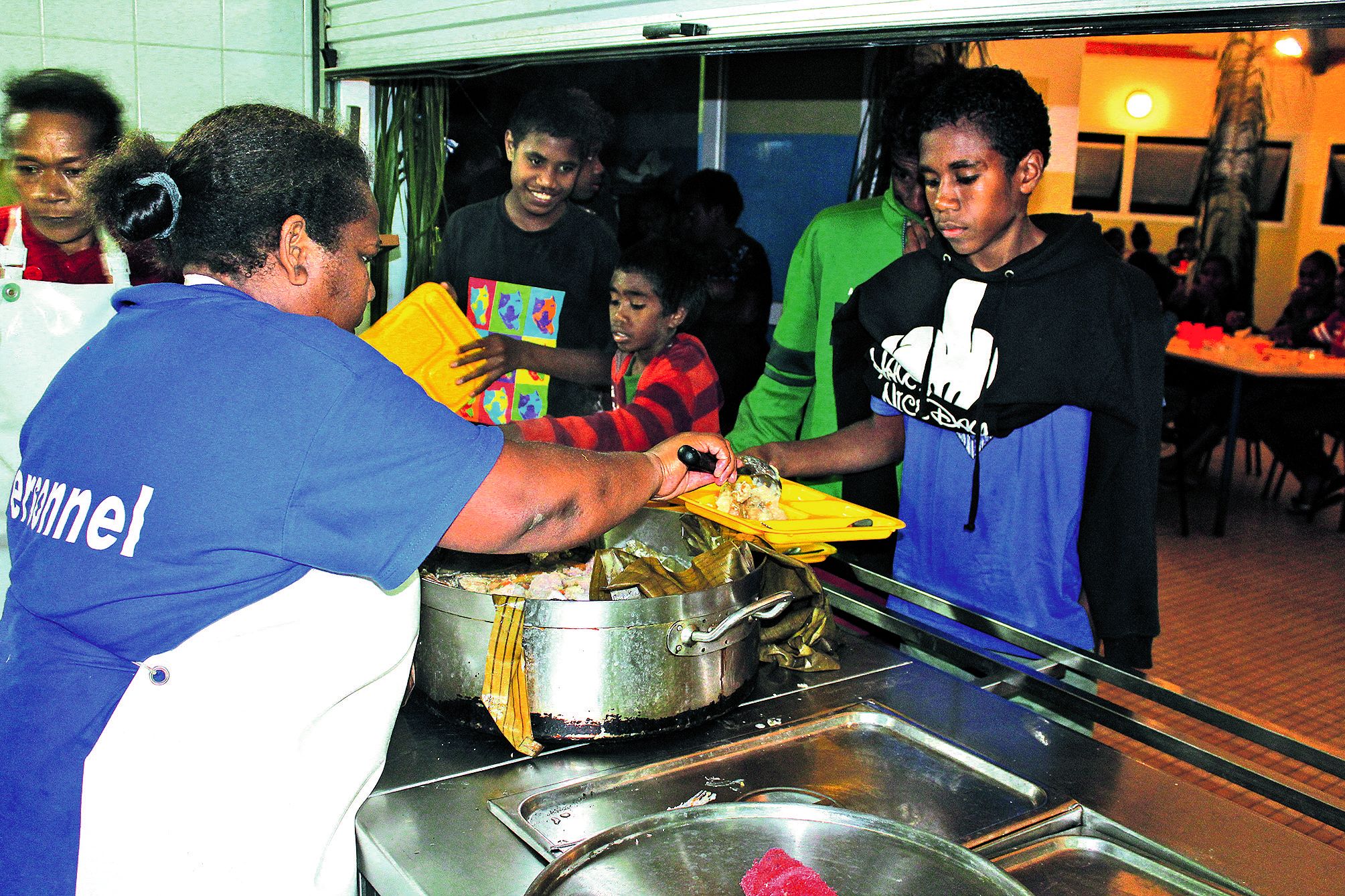 Le bougna était tellement bon que certains se sont servis trois fois.