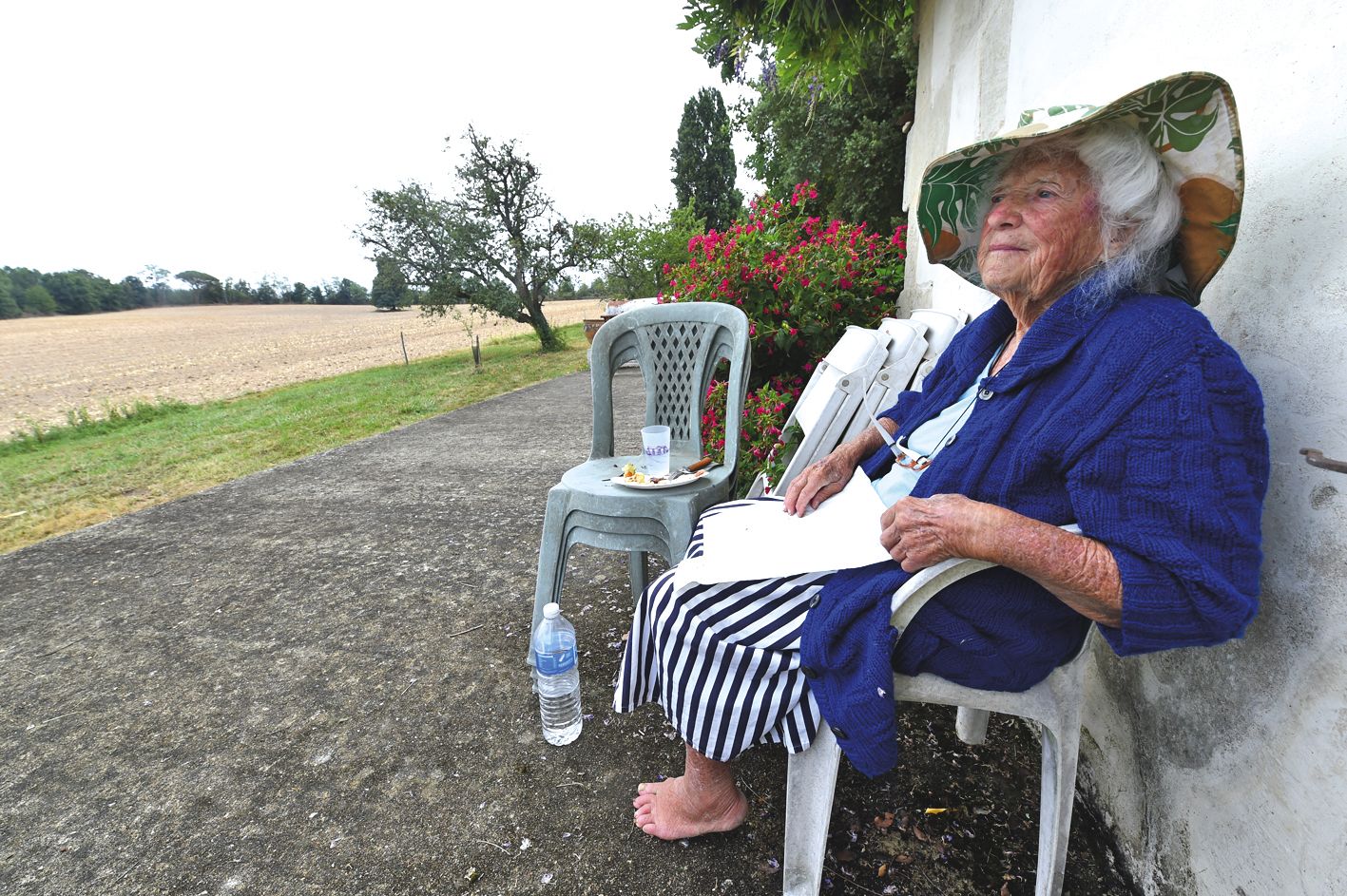 Geneviève Callerot chez elle, en Dordogne.Photo AFP