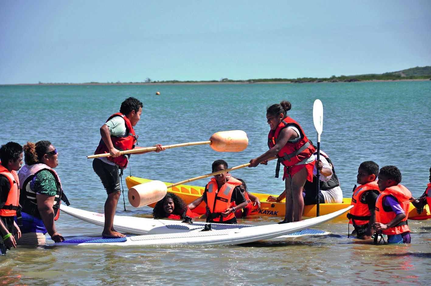 Cette épreuve de joutes a tourné en une véritable partie de rigolade pour la plus grande joie de tous.