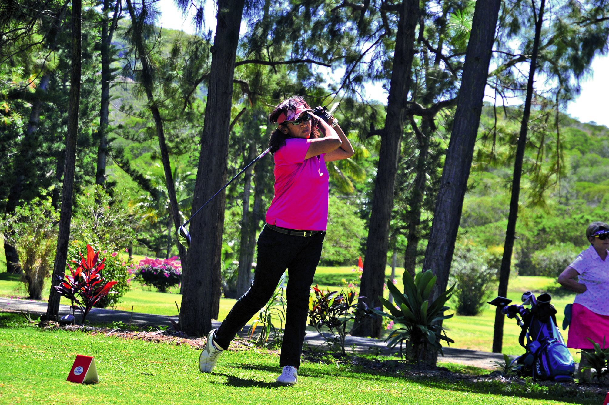Fabienne Maillard aura été la meilleure golfeuse durant les deux jours de ce tournoi senior. Photo MRB