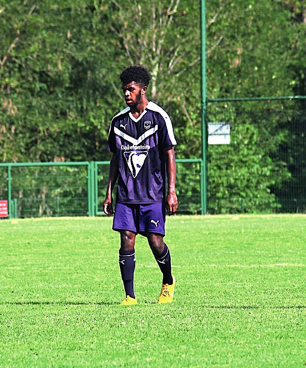 Ruben Kutran évolue dans l’équipe de U17 des Girondins de Bordeaux.            Photo Girondins de Bordeaux
