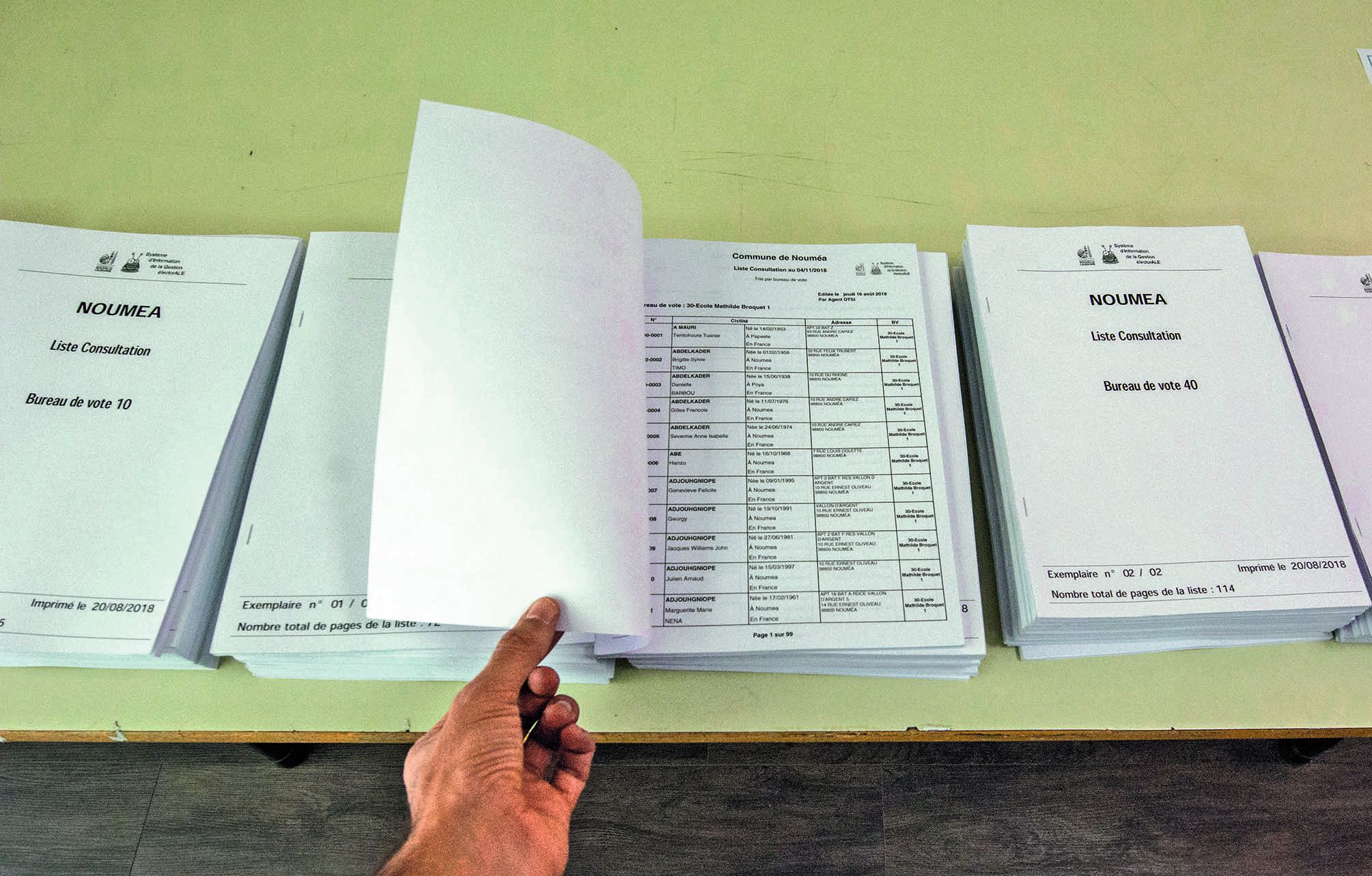 Selon le mouvement FLNKS, une majorité de personnes inscrites sur la liste référendaire est Mélanésienne. Photo Archives LNC