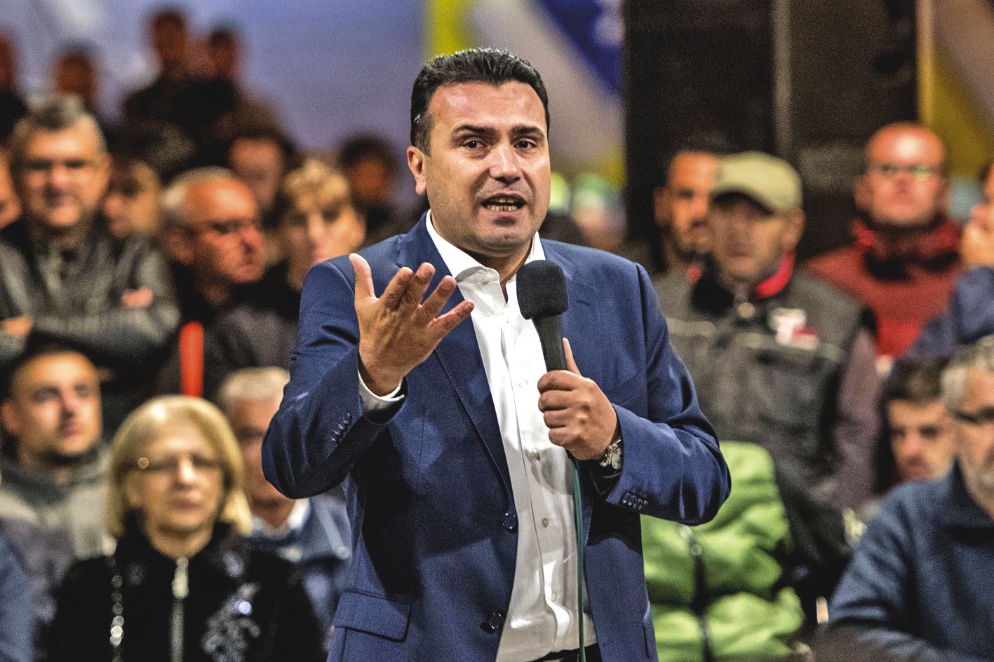 Zoran Zaev, le Premier ministre, partisan du oui au référendum.Photo AFP