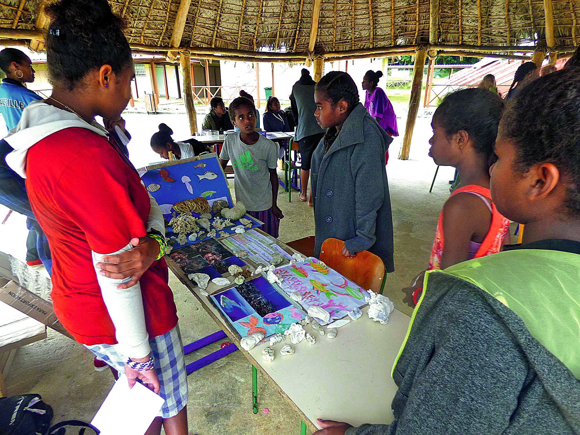 « Le corail, mieux le connaître pour le protéger », présenté par Djaryanna Ngodrella, Monique Wahmetu, Lydie Uedre et Stéphanie Wahnapo, encadrées par leur professeur Stéphanie Wright du collège Hnaizianu, fait l’objet de la seconde récompense décernée par le jury scientifique de circonstance, une classe d’élèves.