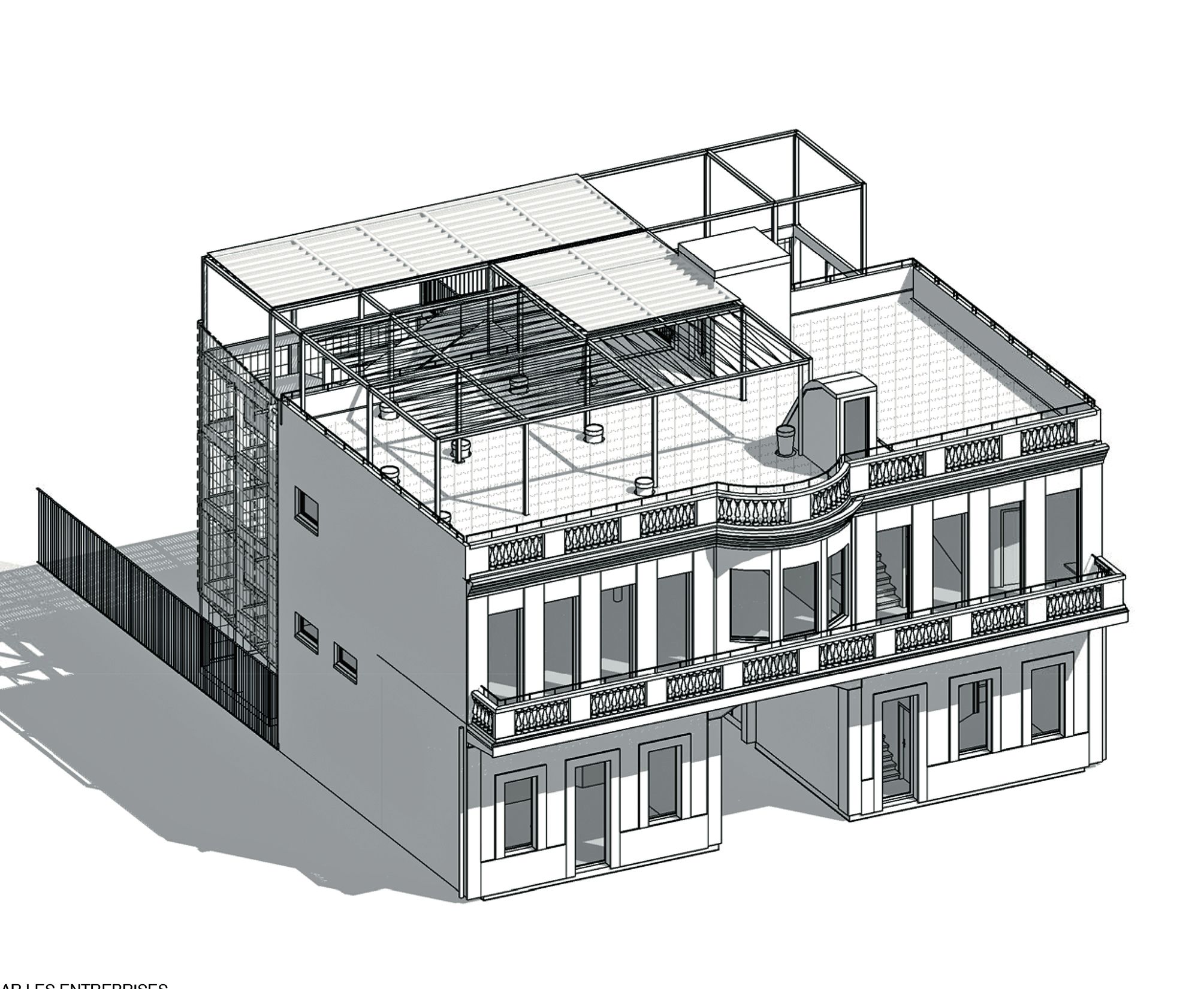 D’ici 2020, l’immeuble Cheval doit être converti en R+2, avec une grande salle de fête, une terrasse et une placette destinée à recevoir un marché hebdomadaire. Illustration Alain Varichon