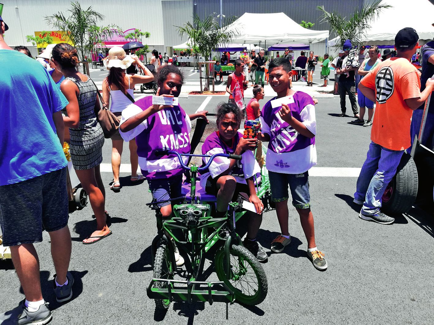 L’équipe de Just la flèche a remporté le prix de l’originalité. Mathieu (à droite) nous a dévoilé ses secrets pour gagner.