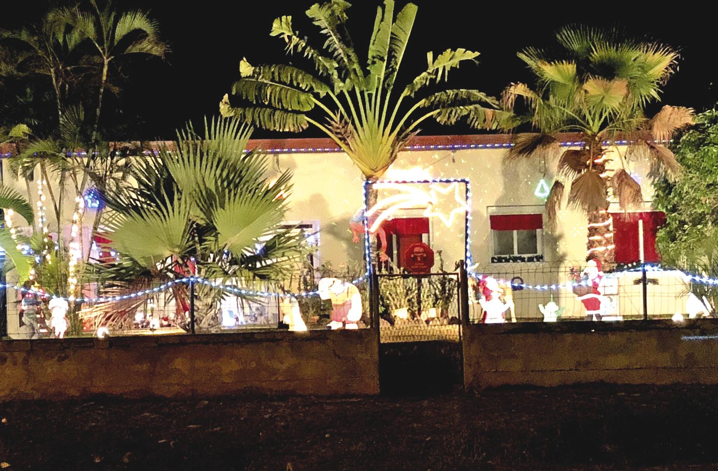 L\'une des maisons qui a participé au concours d\'illuminations.