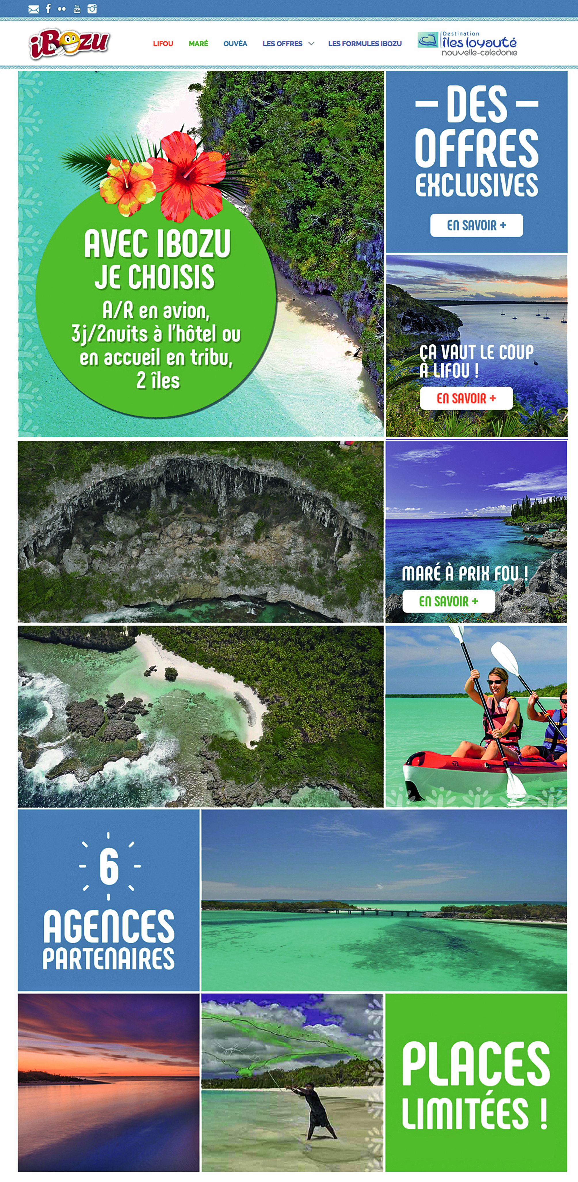 Un mini-site est dédié aux forfaits.