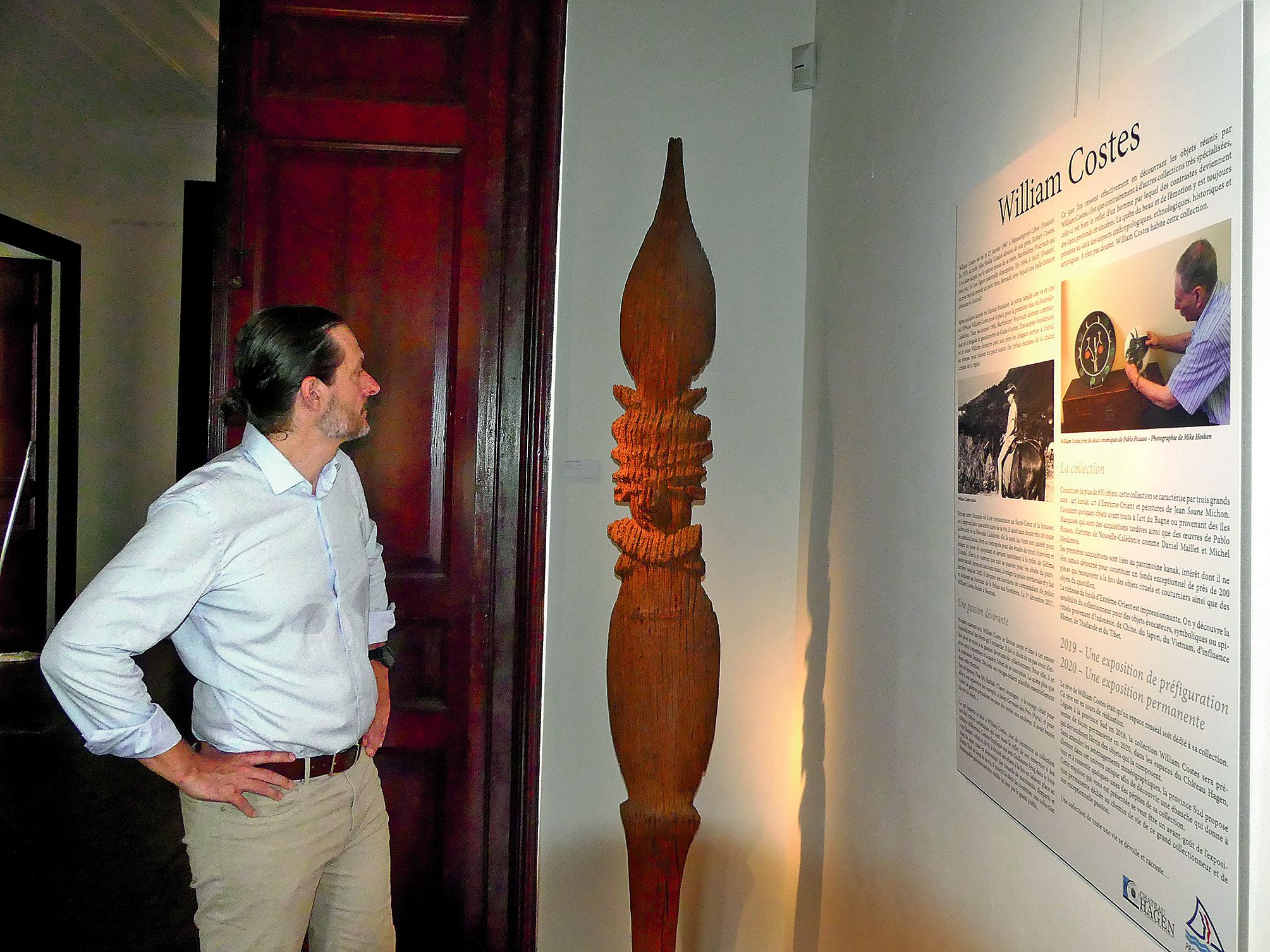 « Cette exposition contient des pièces rares », souligne Jean-Baptiste Friat, directeur de la culture à la province Sud. Photos S.B