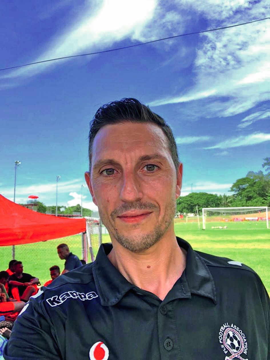 Christophe Gamel, 46 ans, a notamment été entraîneur adjoint en Hongrie, au Qatar et de l’équipe féminine du PSG avant d’atterrir à Fidji. Photo D.R./C.G.
