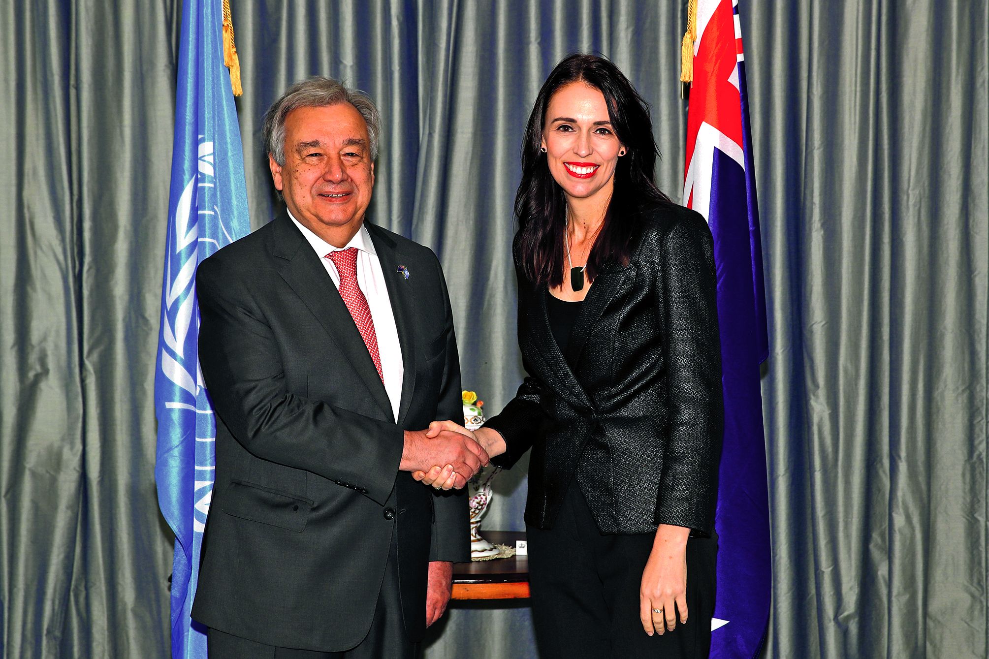 Après la Nouvelle-Zélande, Antonio Guterres a prévu de se rendre aux Fidji, aux Tuvalu et au Vanuatu.Photo AFP