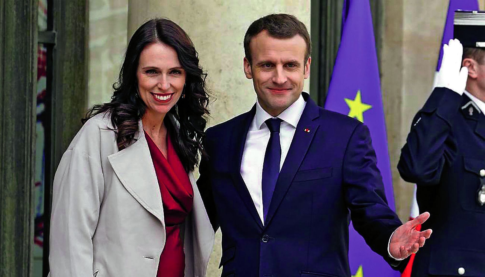 Jacinda Ardern et Emmanuel Macron souhaitent que les entreprises du Net prennent leurs responsabilités.Photo DR