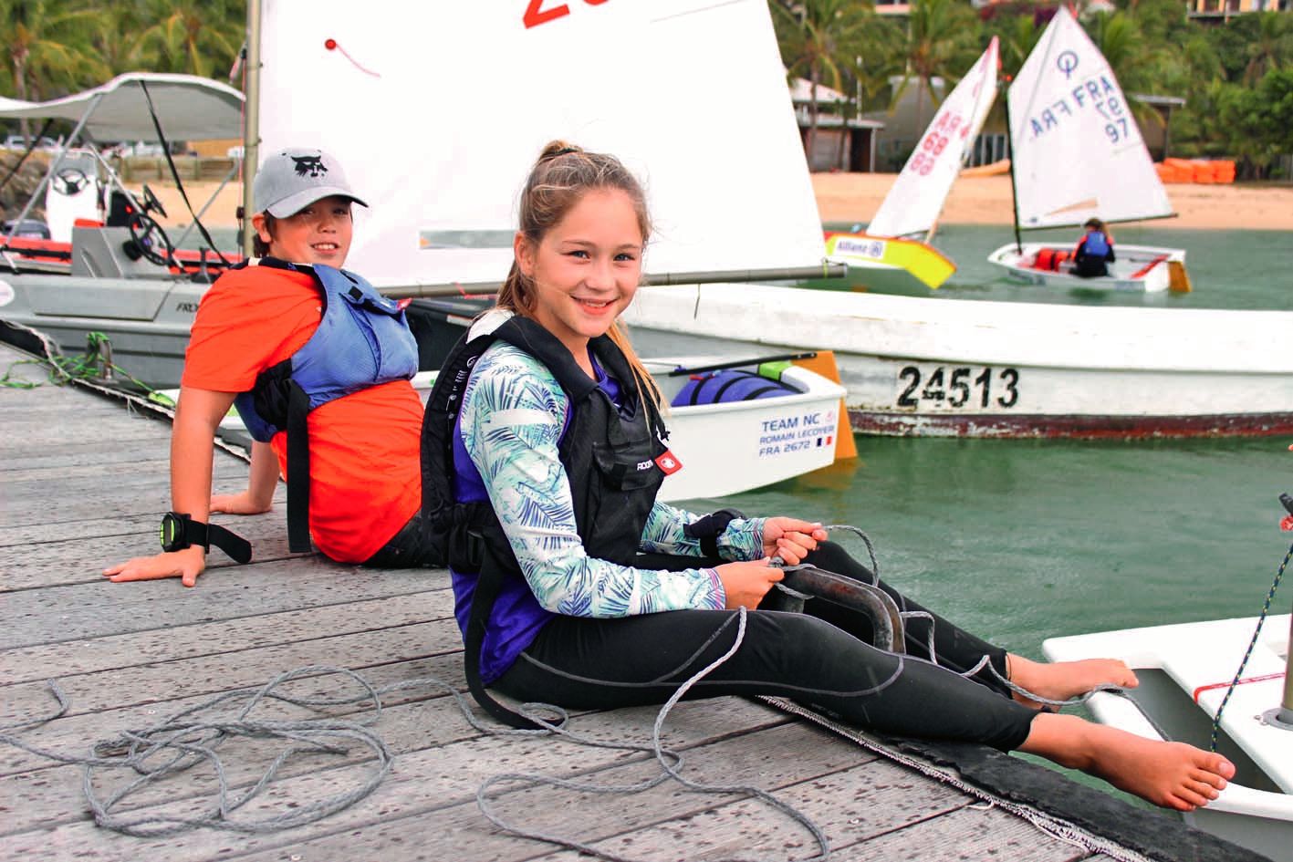 Romain Lecoyer et Juliette Babey étaient en stage intensifà la SRC pendant ces deux semaines de vacances. Photo T.M.