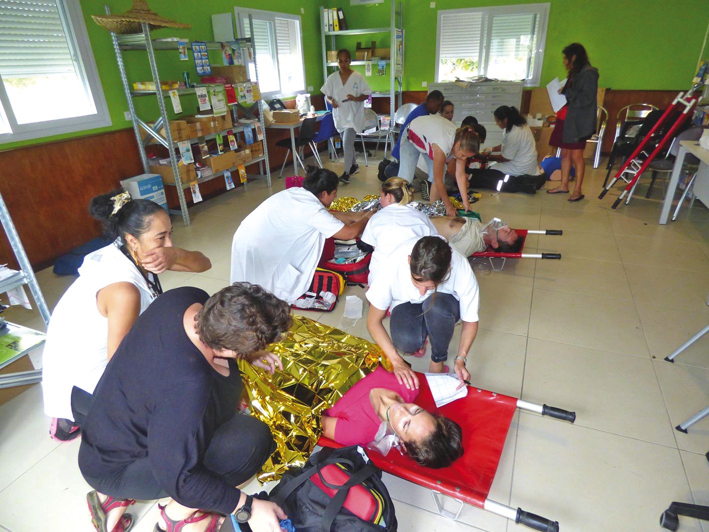 Les victimes ont été prises en charge par les équipes médicales de Xépénéhé et de Wé. Photos M.G.