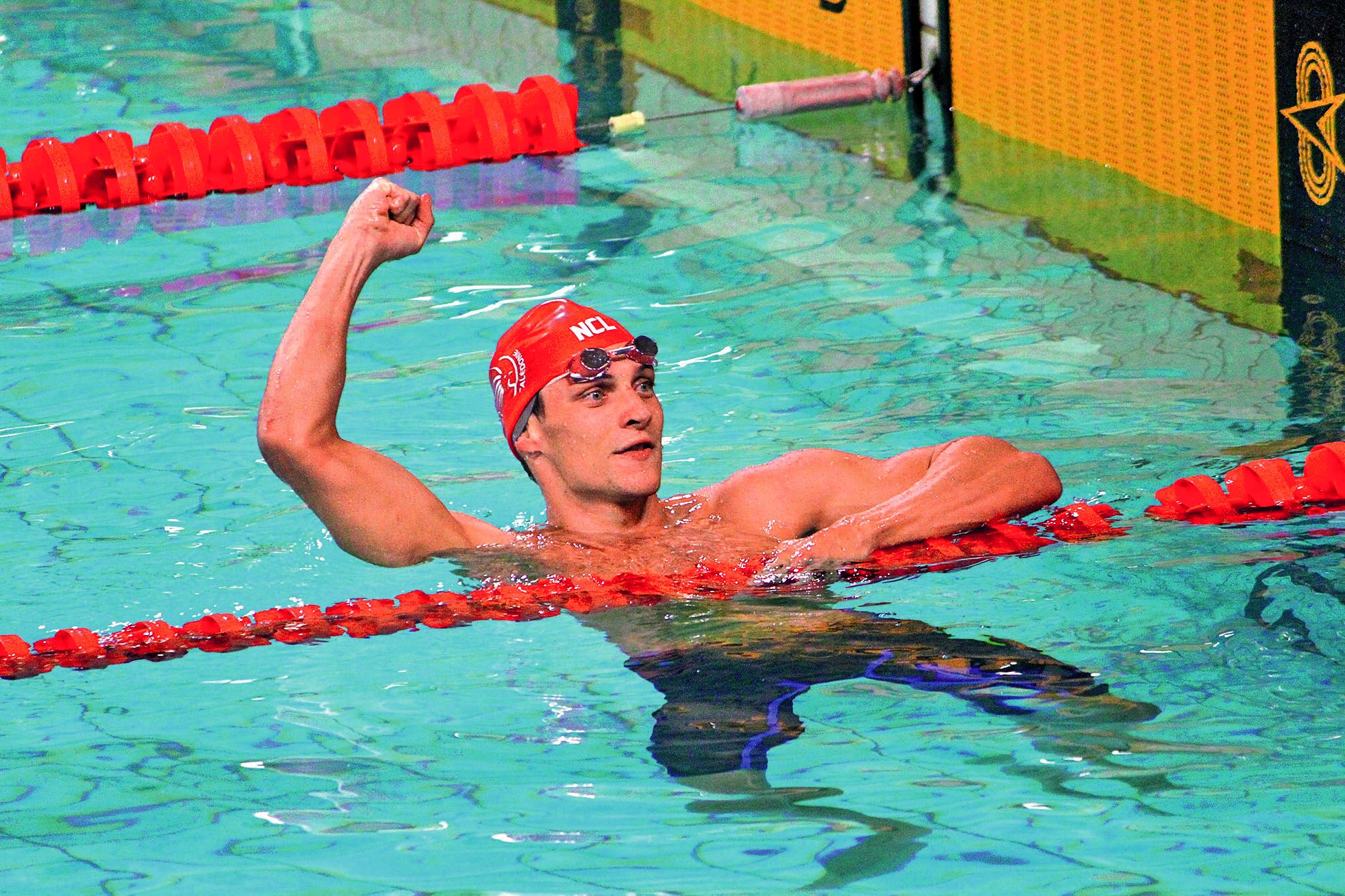 Une médaille d’or et un record des Jeux du Pacifique, tout cela sur son épreuve de prédilection : Emmanuel Limozin était heureux hier soir.