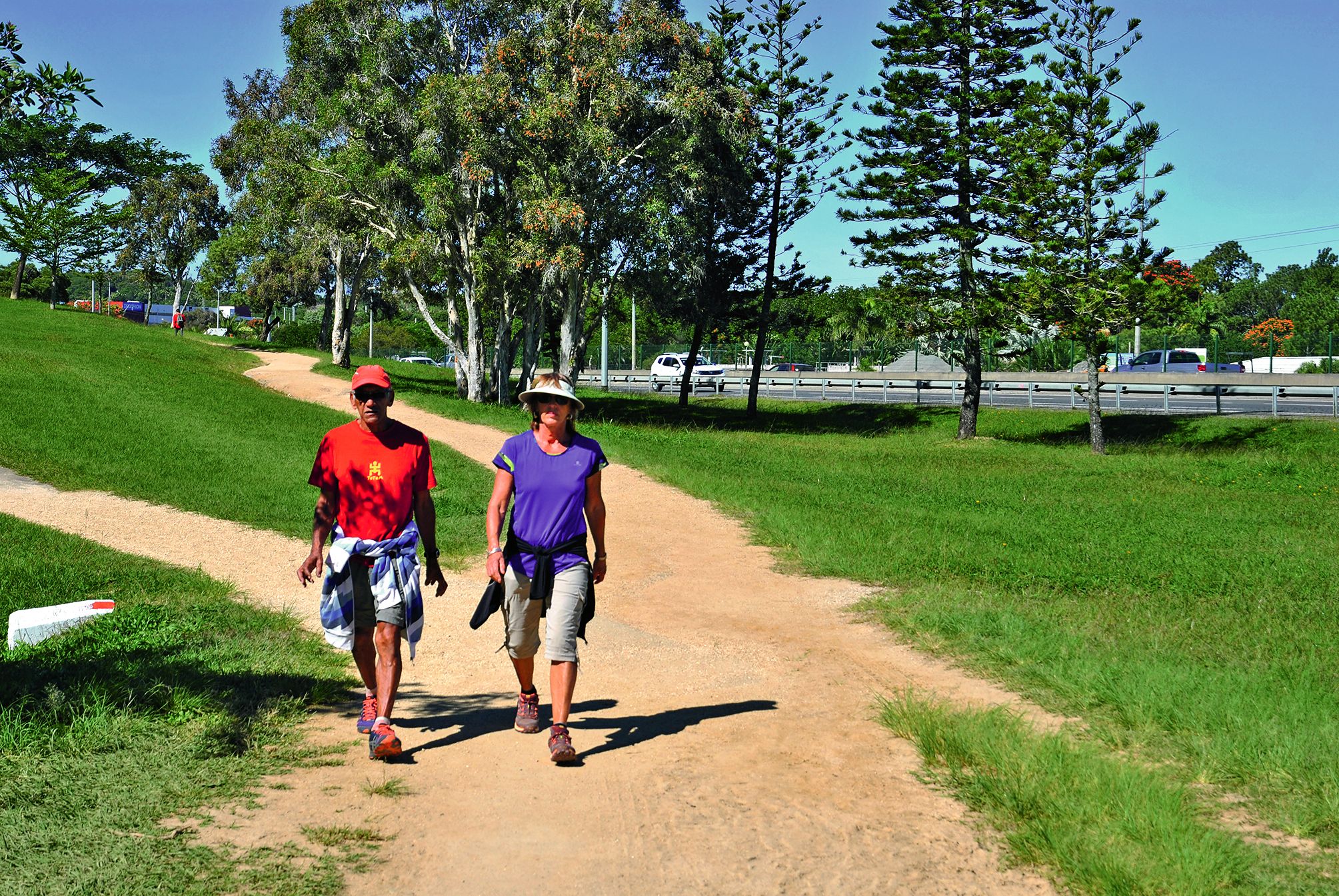 Promeneurs et joggeurs ne sont pas oubliés. Les chemins piétons vont être améliorés et prolongés. Photo G.R.