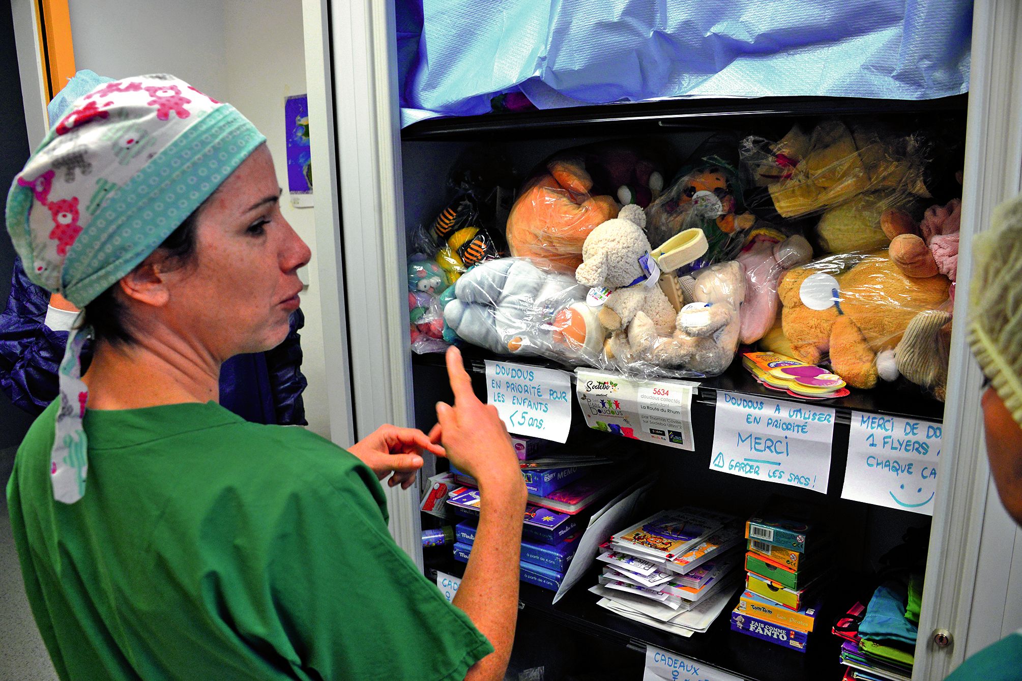 Après l’opération Sanélé aura droit à un doudou offert par l’association. 