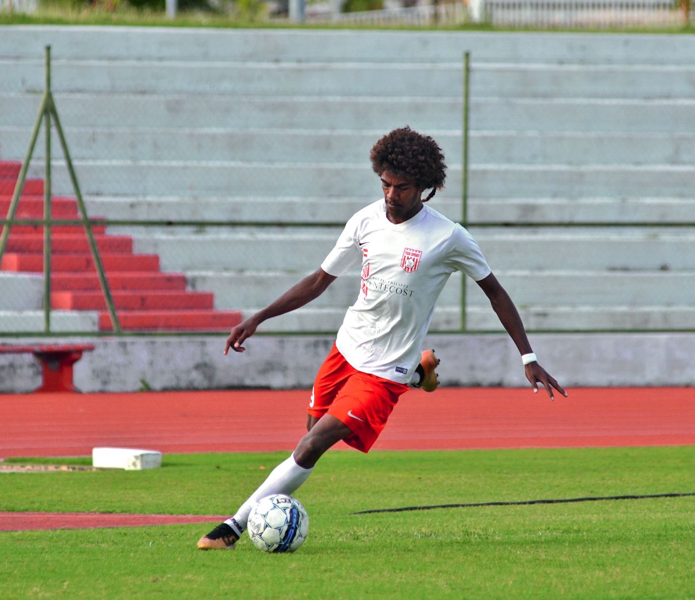 Lues Waya en est à 7 buts, un total qui le place en 3e position au classement des buteurs. Photo P.G.