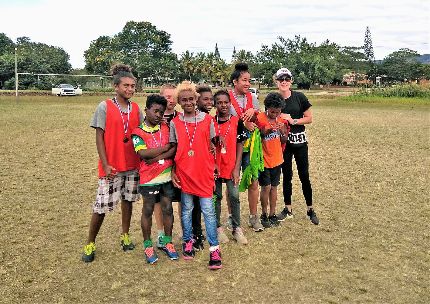 Les petits rugbymen de l’équipe 1 du collège de Plum sont montés sur la deuxième marche du podium.