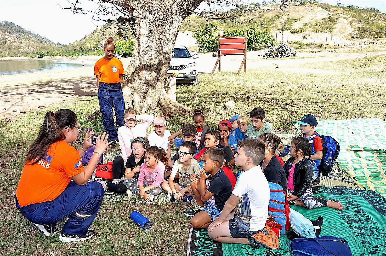 Vidéo à l’appui, deux auxiliaires de la Sécurité civile, basées au centre de secours du SIVM Nord, ont sensibilisé les enfants à la formation des tsunamis, leurs conséquences, les alertes et les nouveaux dispositifs qui seront placés dans la commune.