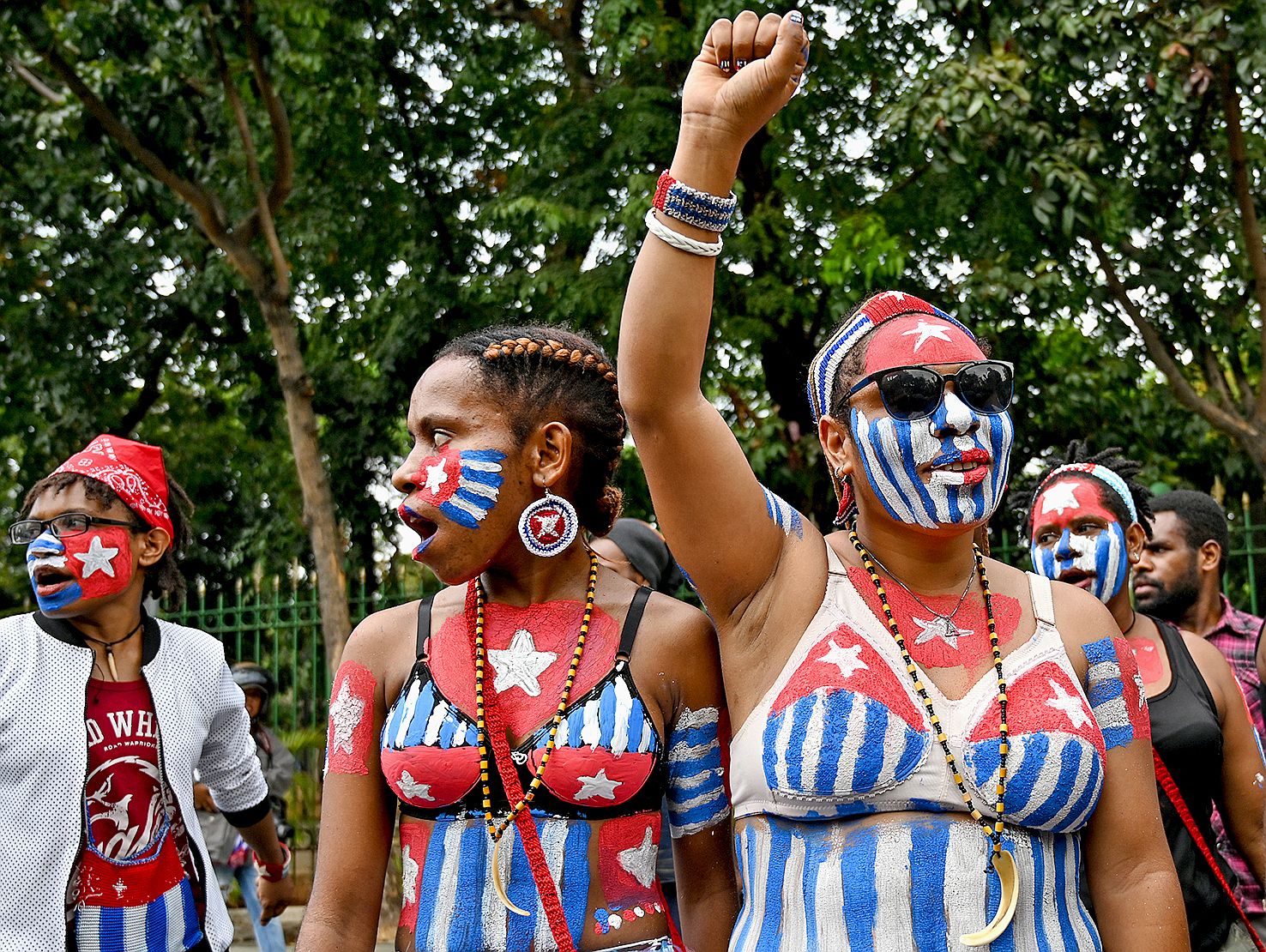 De nombreux Papous réclament l\'indépendance.