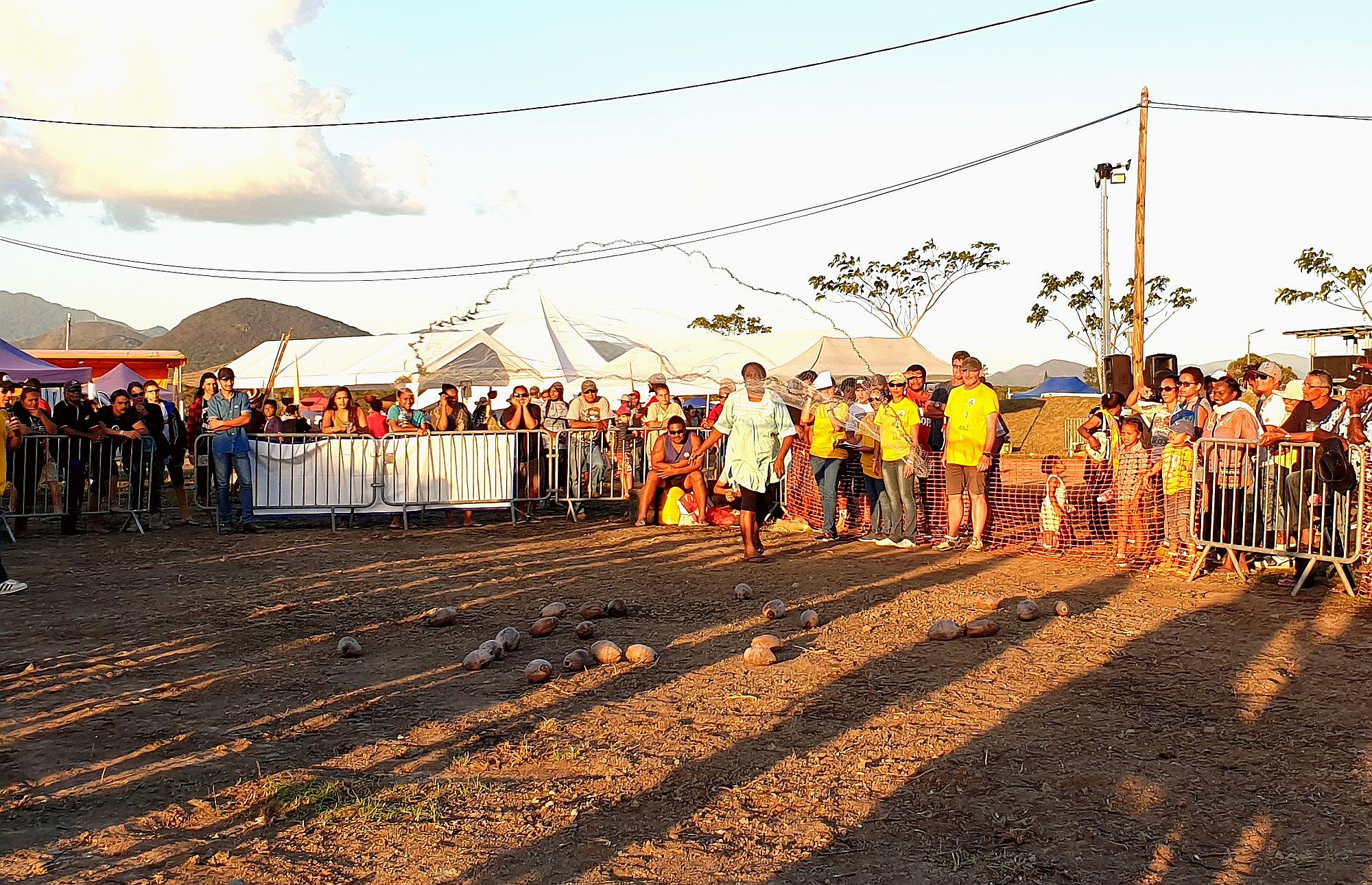 Promenade à cheval, à poney, manèges, visites d’exploitation, musiques, danses, divers concours de pêche, de claquage de fouet ou encore comme ici de lancer d’épervier, ont fait le bonheur des visiteurs.