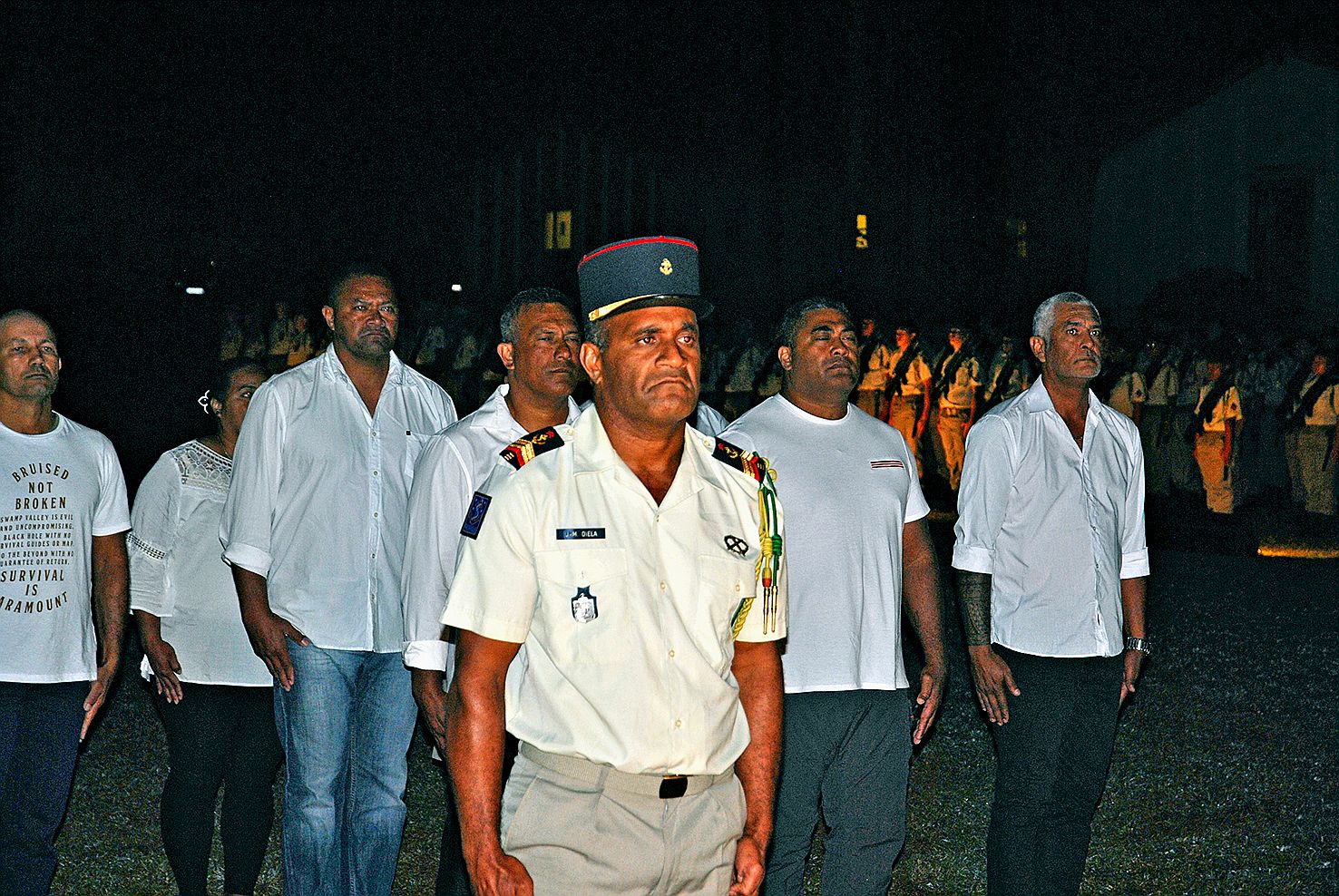 Le caporal-chef Jean-Marc Diela, originaire de la tribu d’Oundjo, a fait son adieu aux armes, après 19 ans passés au camp de Nandaï.