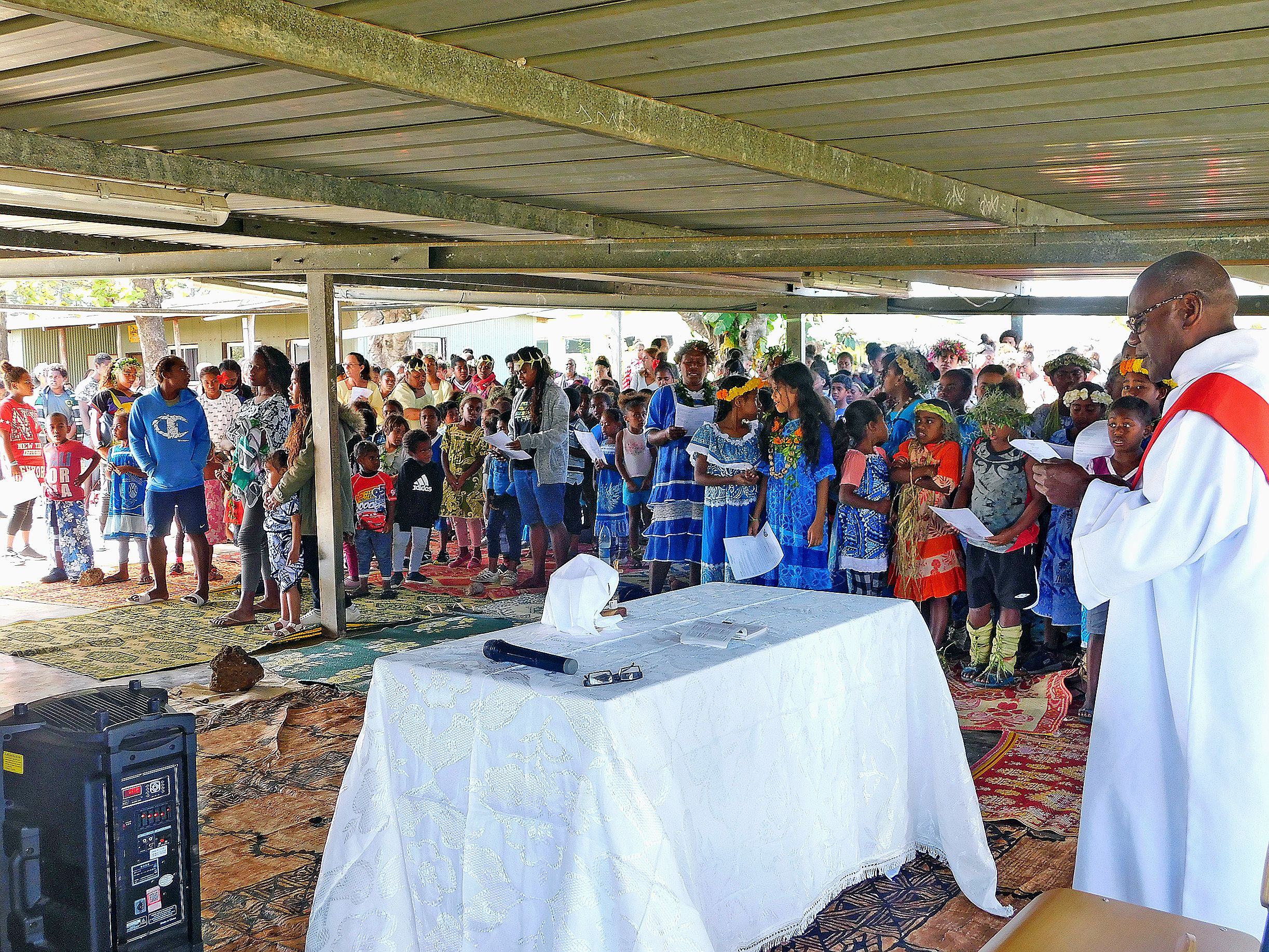 Le culte d\'ouverture a été officié par le diacre de Hnathalo, Kewa Vendegou.