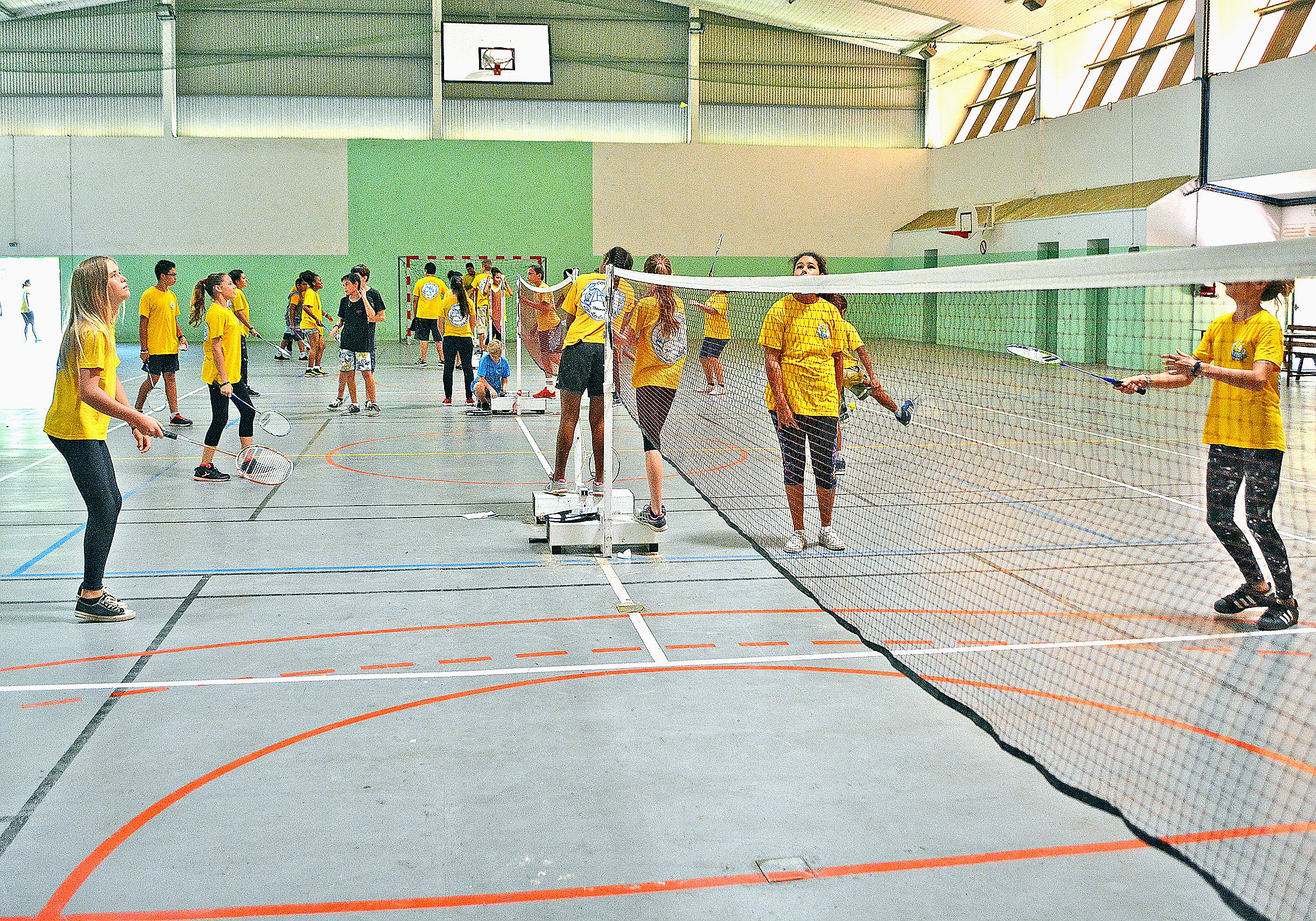 Le collège Louis-Léopold-Djiet ouvre une section sportive badminton à la rentrée prochaine. L’opportunité pour les collégiens de suivre leur scolarité et de s’adonner à leur discipline favorite.Photo archives N.B.