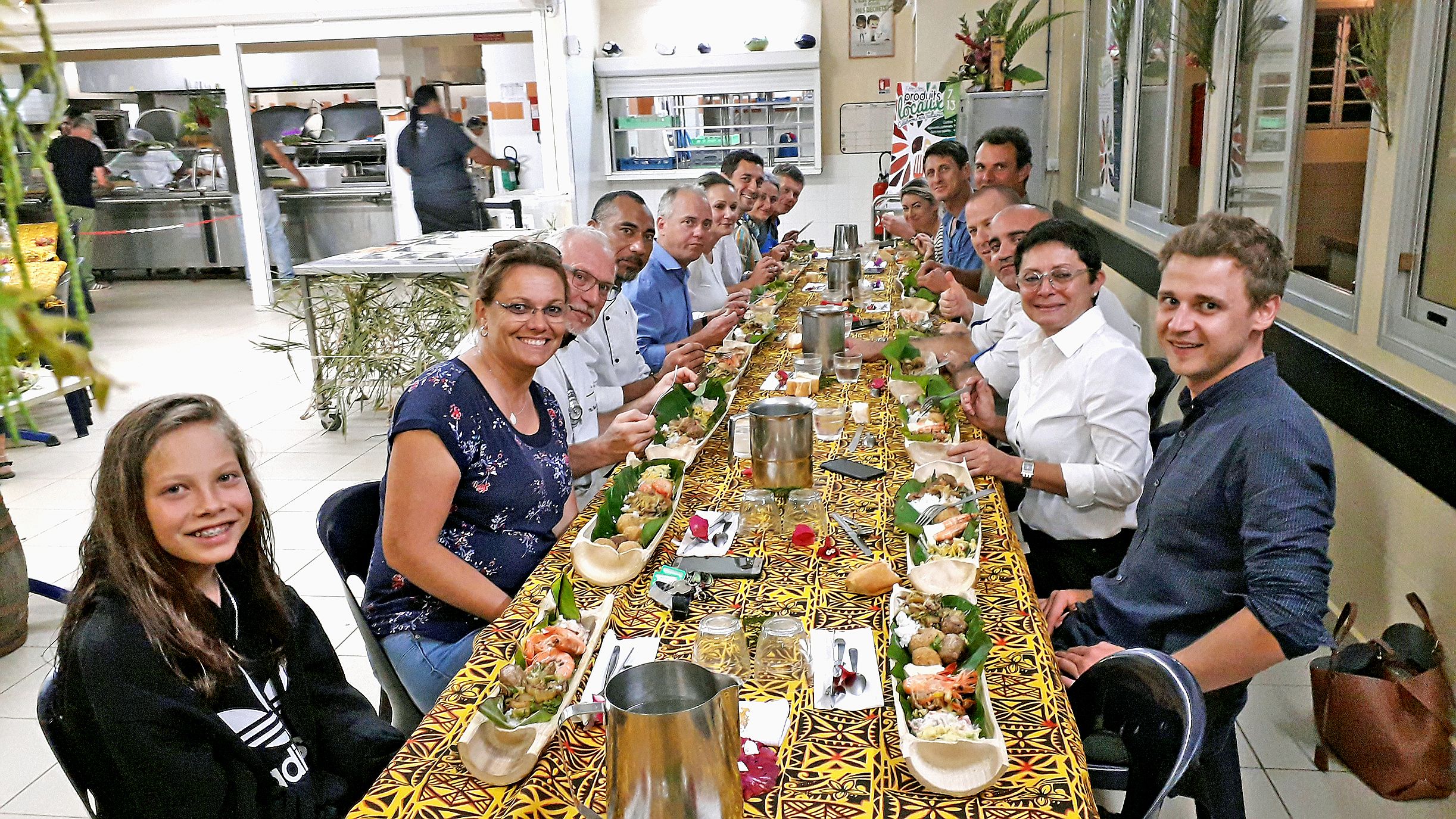 La tablée des officiels.