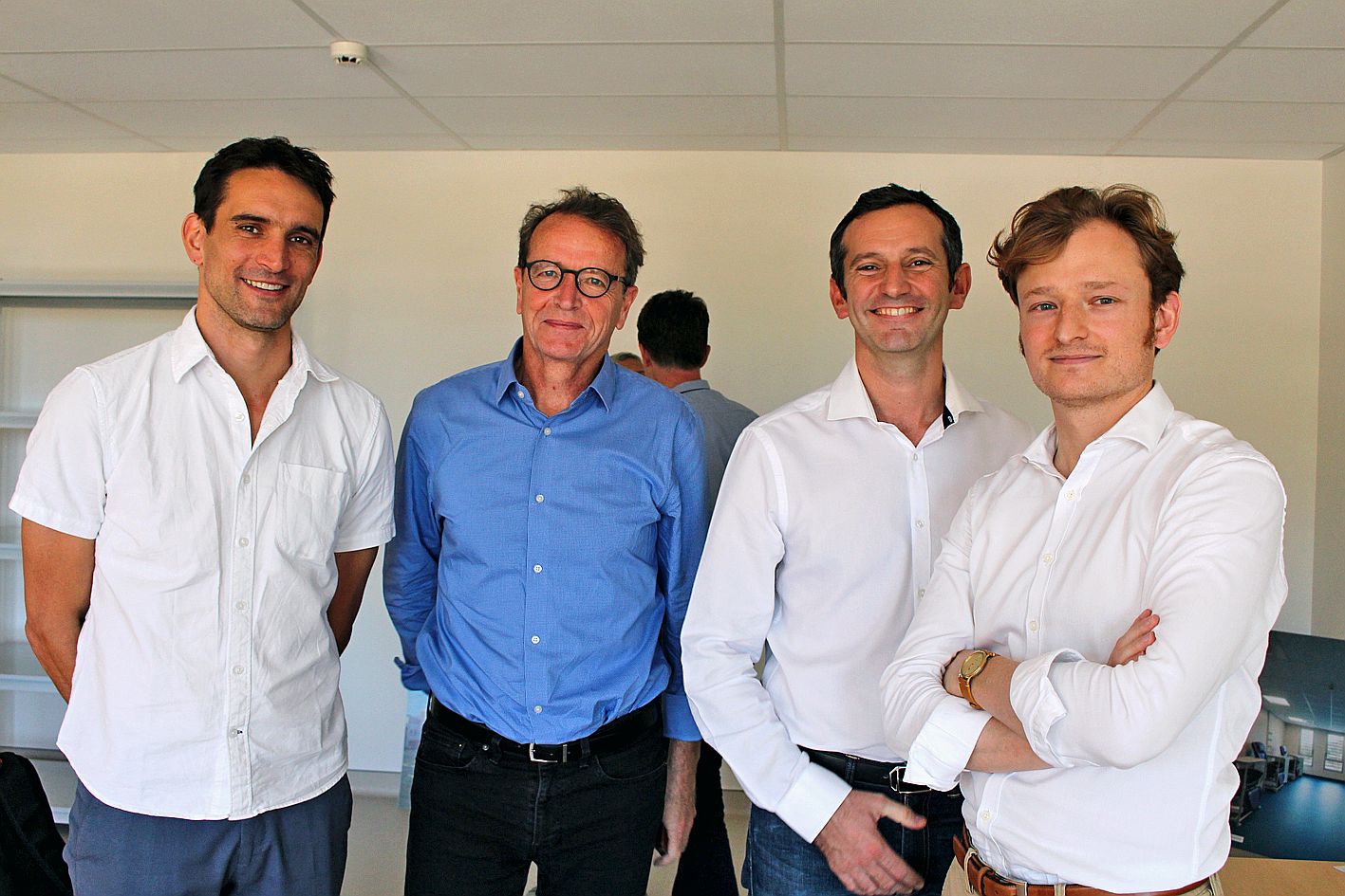 Frédéric Deschamps, Éric Solary, Benjamin Besse et Grégory Vial, de l’institut francilien Gustave-Roussy.Photo : S.M.