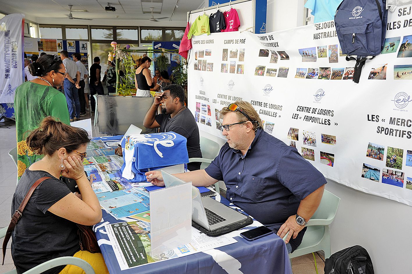 Une quinzaine de centres de vacances ont répondu présent.Photo C. Terrien