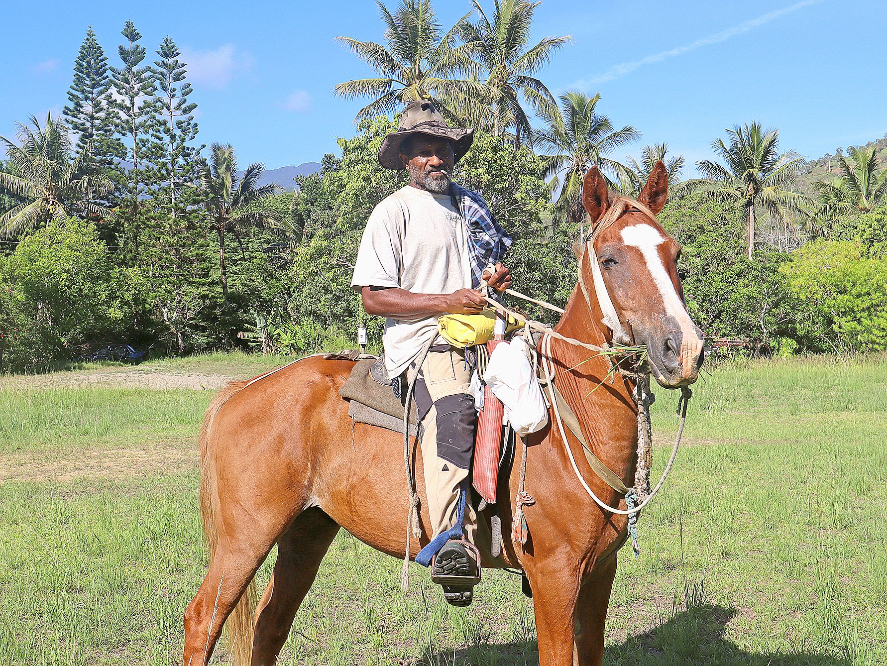 Jean-François Wéma, le guide qui a conduit le groupe de Coula (Houaïlou) à Wendjy (Poya).