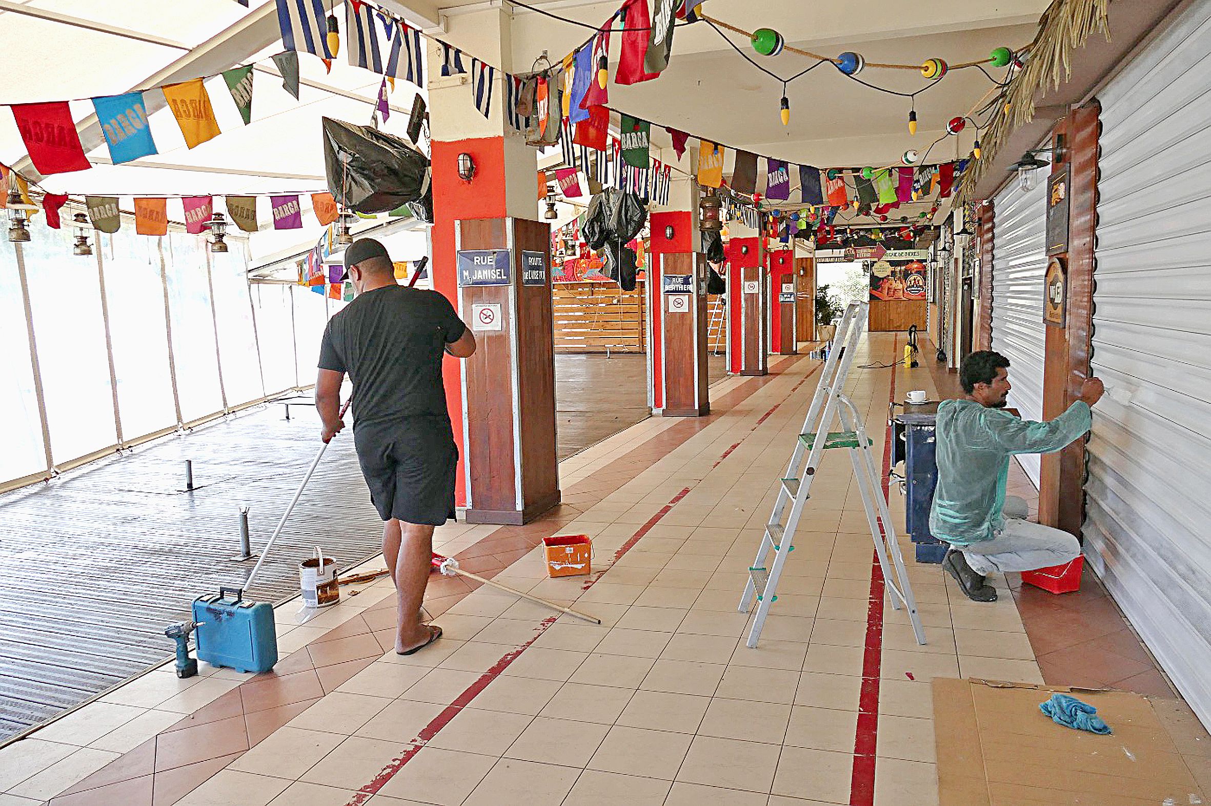 À La Barca, on profite des semaines de fermeture pour réaliser des travaux.