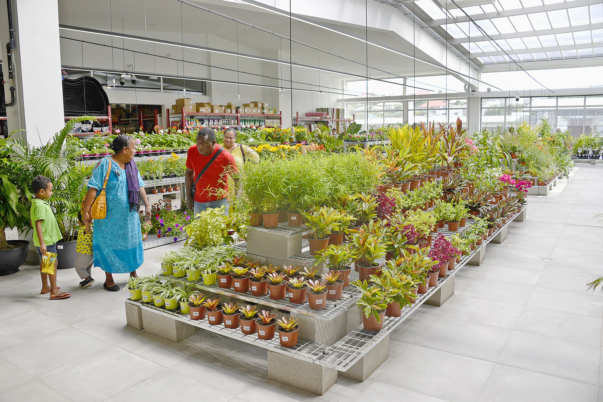 L’enseigne Cheval Distribution a fait d’une partie de ses 2 200 m2 une grande serre pour y disposer des dizaines de plantes. Le magasin d’Apogoti mise particulièrement sur l’activité de jardinage.