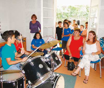 Seuls ou accompagnés par leur professeur, les élèves ont donné un aperçu de leur savoir-faire en matière de musique.