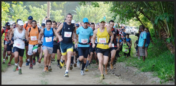 Plus de 500 coureurs ont pris le départ des deux trails. Déjà vainqueur à Voh, Ludovic Lanceleur a de nouveau été le premier à franchir la ligne d'arrivée, samedi matin, à Hienghène. 