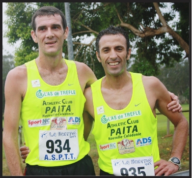 Si l'AC Païta a réalisé un joli doublé chez les hommes avec la victoire de Fabrice Belot (à gauche) et la deuxième place de Nordine Benfodda, c'est une athlète  de la JS Vallée-du-Tir, Anne Beaufils, qui s'est illustrée chez les dames.