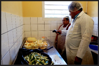 Aéroport, cuisines ou grandes surfaces, les agents du Bivap sillonnent intensément Wallis durant les Minijeux.