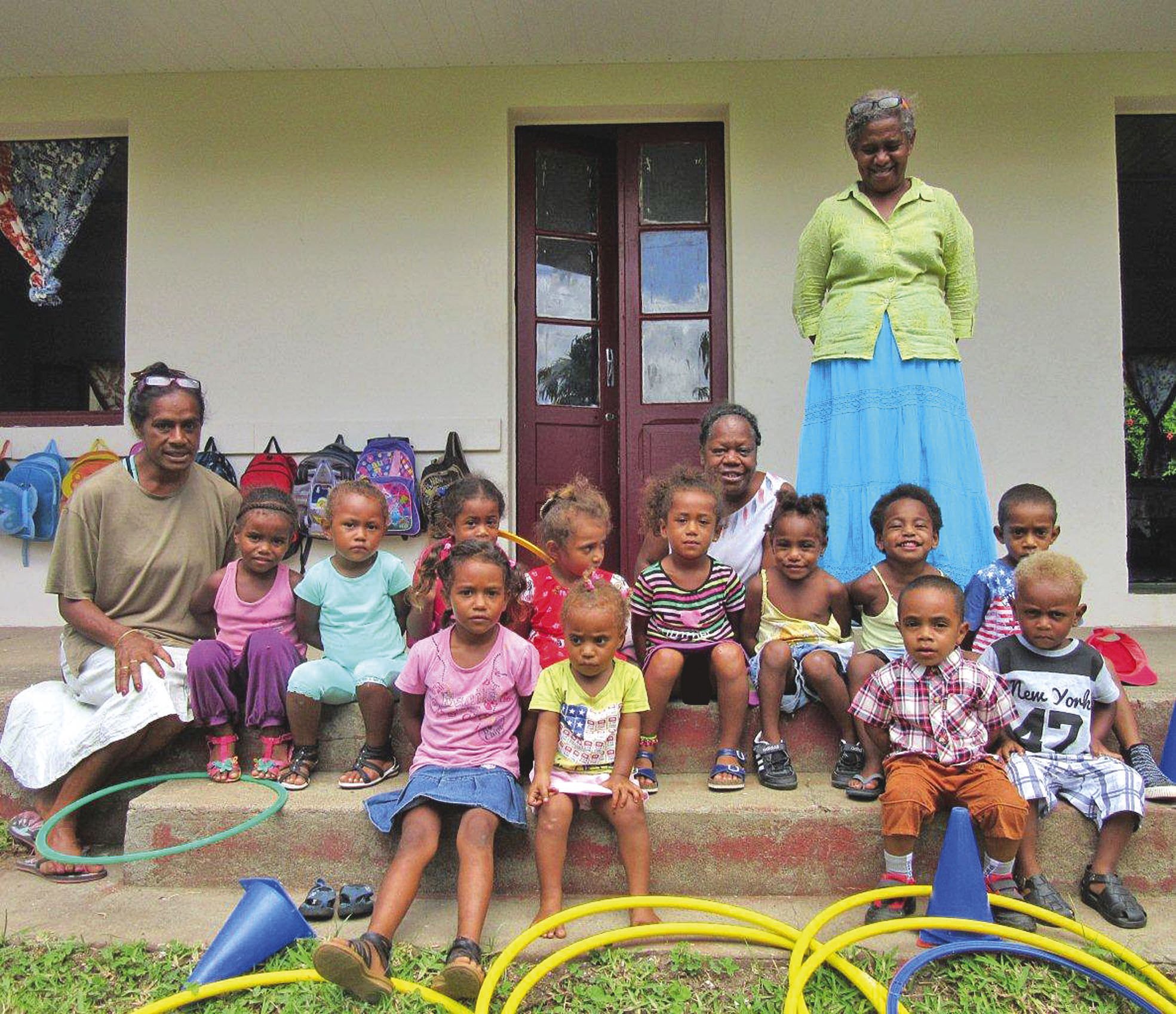 Les élèves de Méhoué ont aussi fait leur rentrée. Ils sont en tout dix-sept élèves dans une classe unique.