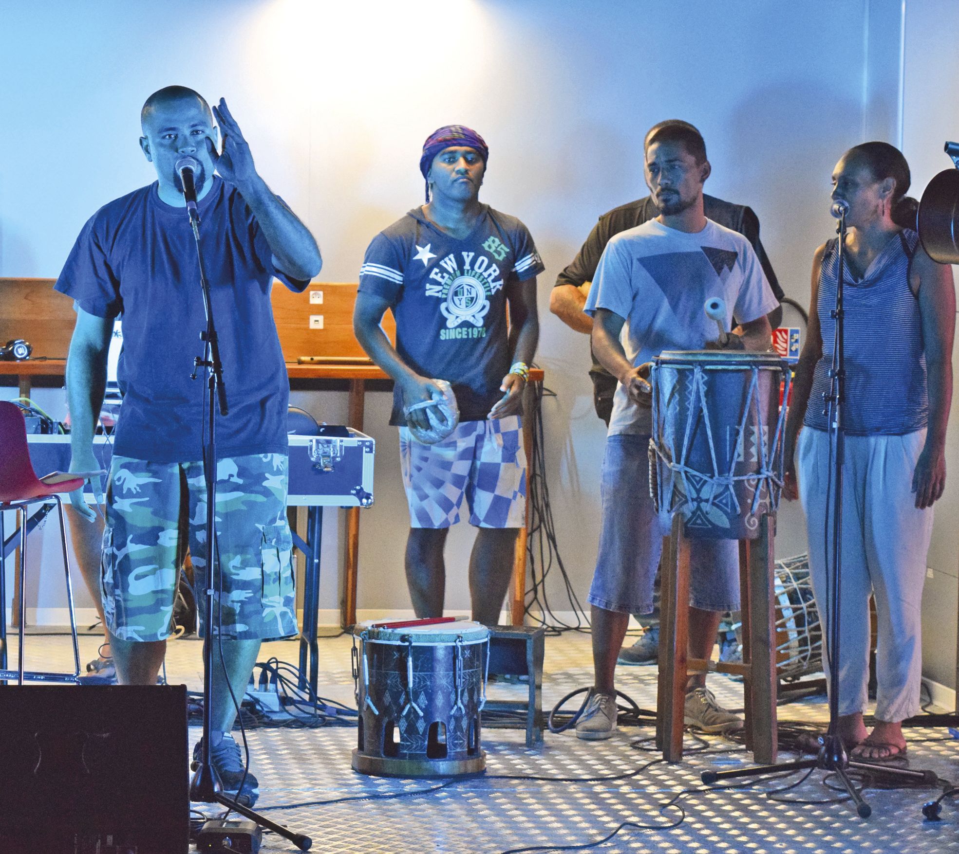 Le slam et le rap étaient à l'honneur avec Section Autochtone du Pacifique (notre photo), Simane et Mister Kuby.